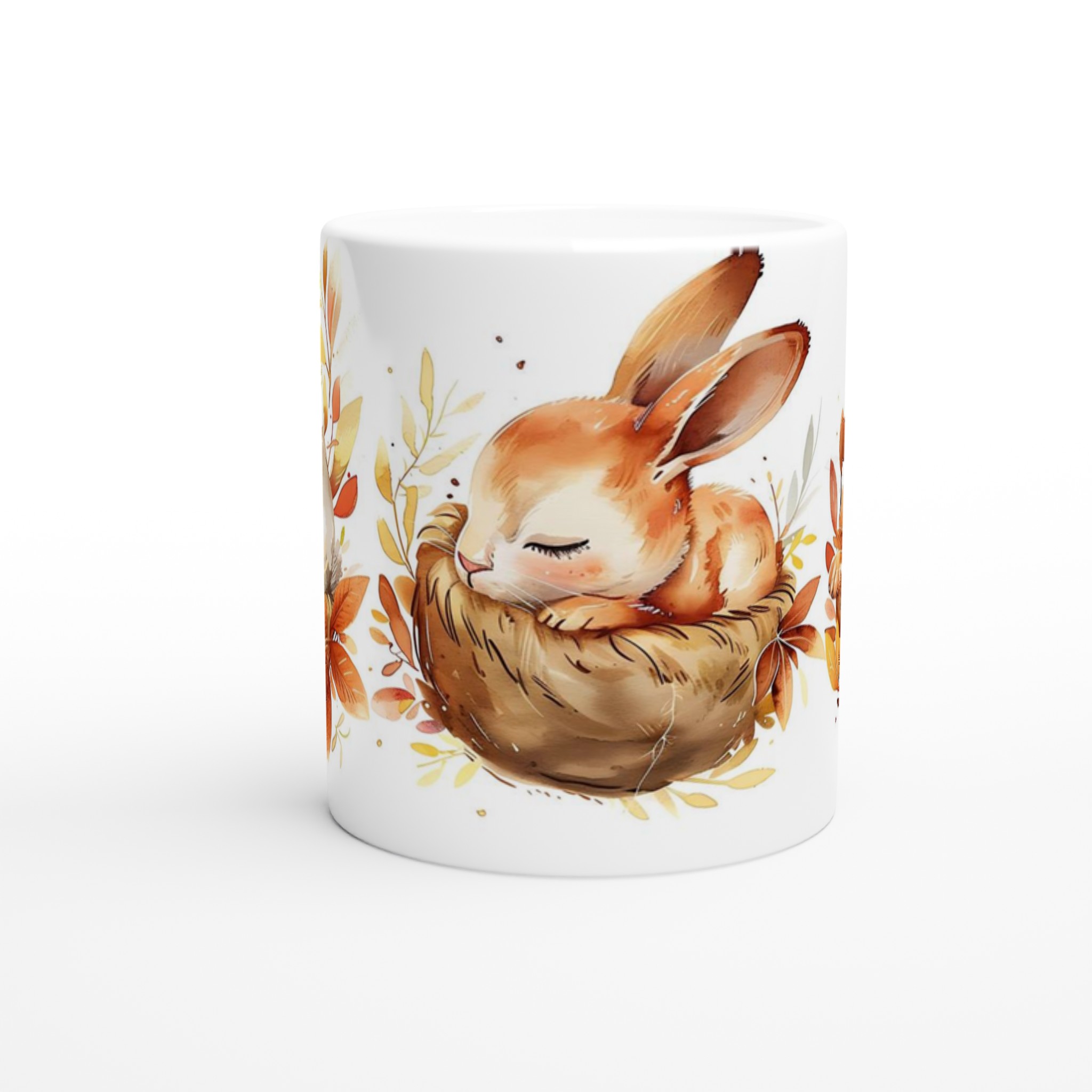 Mysig Kaninmugg i Akvarell – 11oz Keramikmugg för kaffe, te eller varm choklad 8 74138cf6-27e7-43c7-bd3f-0833b907fe92