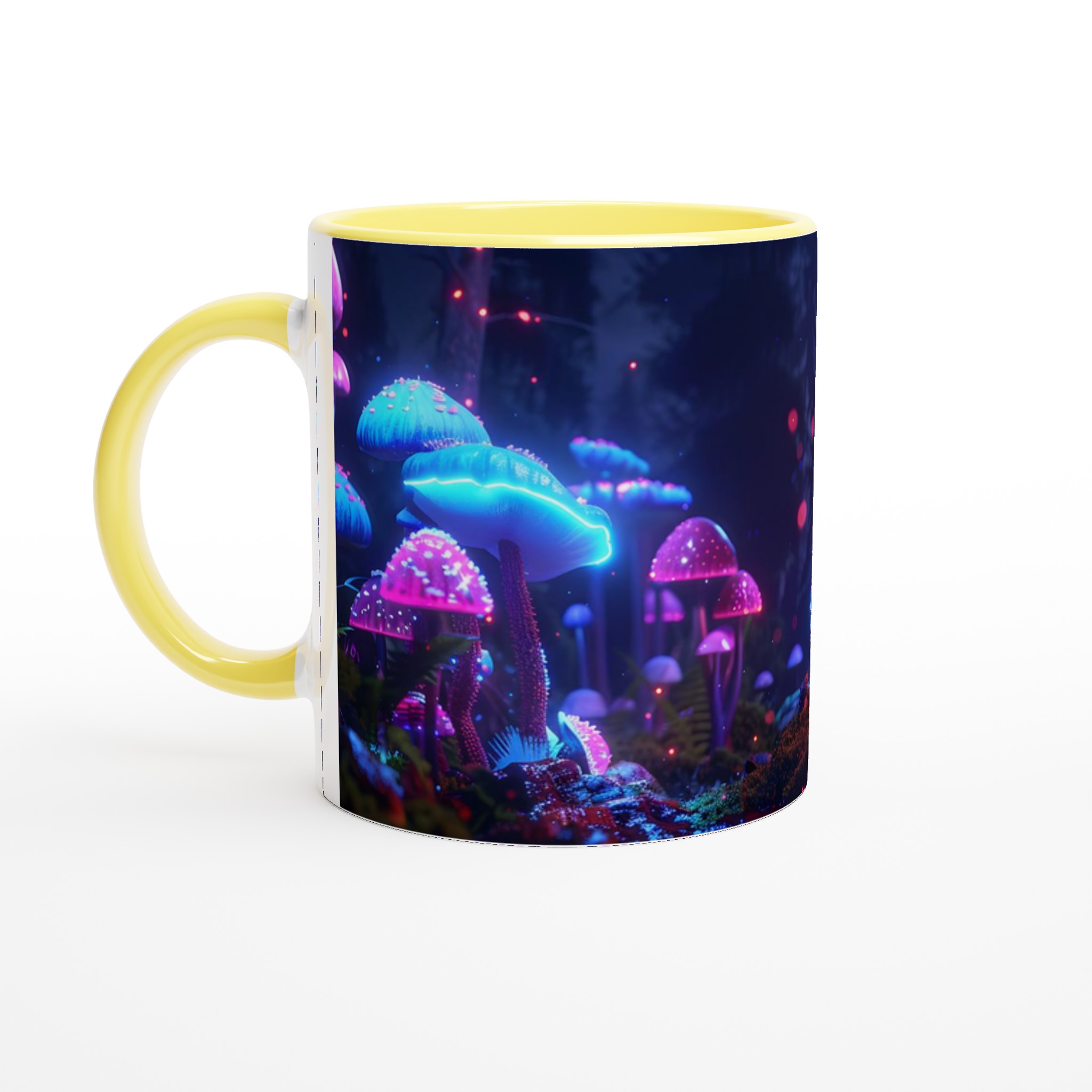 Neon Magisk Skog Mugg – Lysande Svampar & Drömska Färger – 11oz Premium Keramikmugg 5 741cfc3a-66a8-43aa-bfca-1e559af4173a