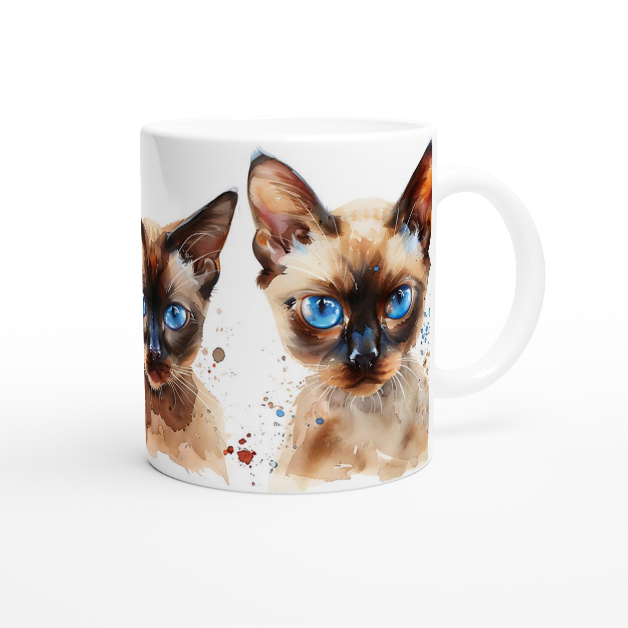 Siamkatt Akvarell Mugg – Blåögd Skönhet i Mjuk Design, Välj din färg! 9 742b0b1f-89f4-4eac-a95a-c156102ac0ca