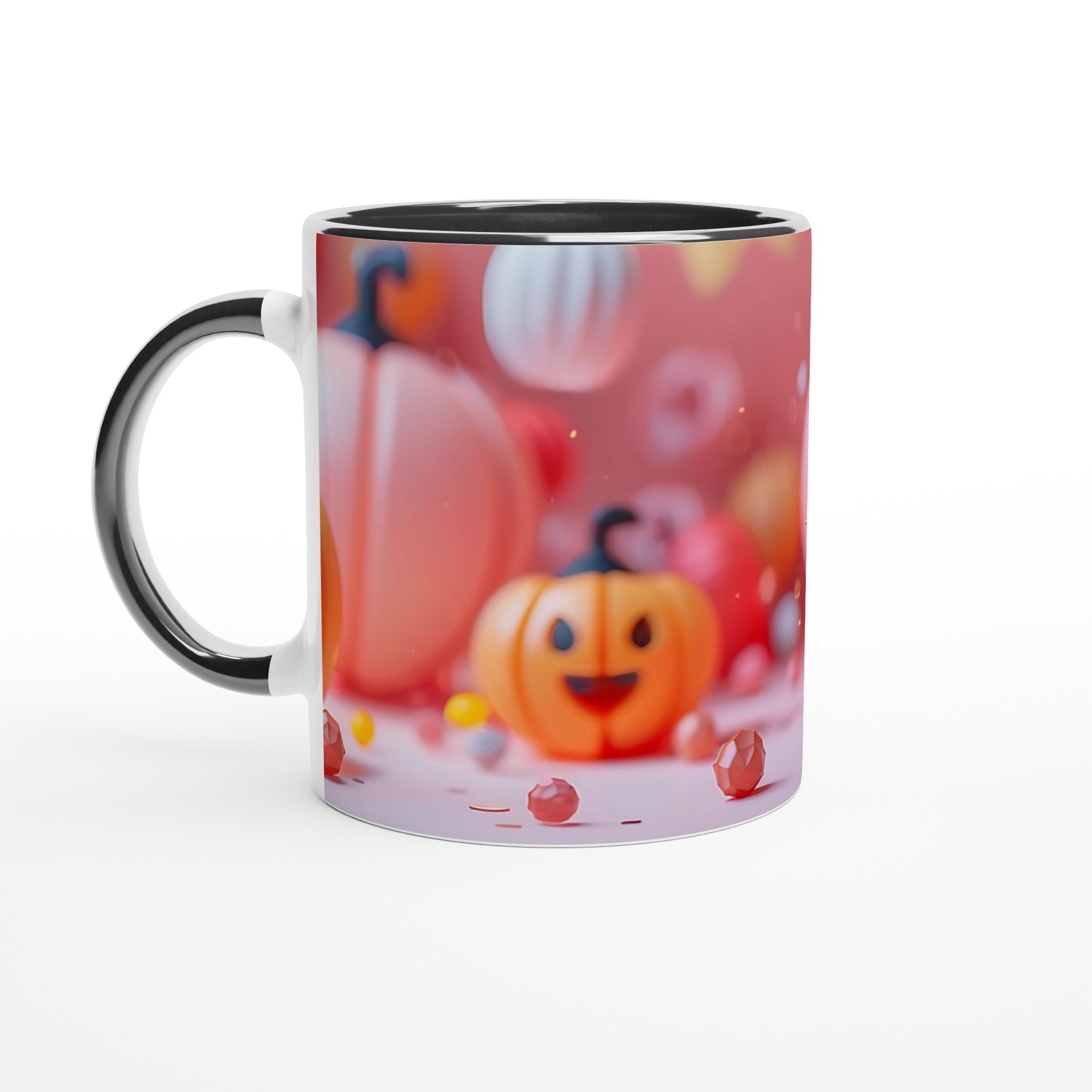 Söt Halloween Mugg – Lekfull Design i Pastellfärger, 11 oz Keramisk Kaffekopp för Alla Åldrar 2 744a643a-4d88-4f3d-98f2-c9ac6cf4462f