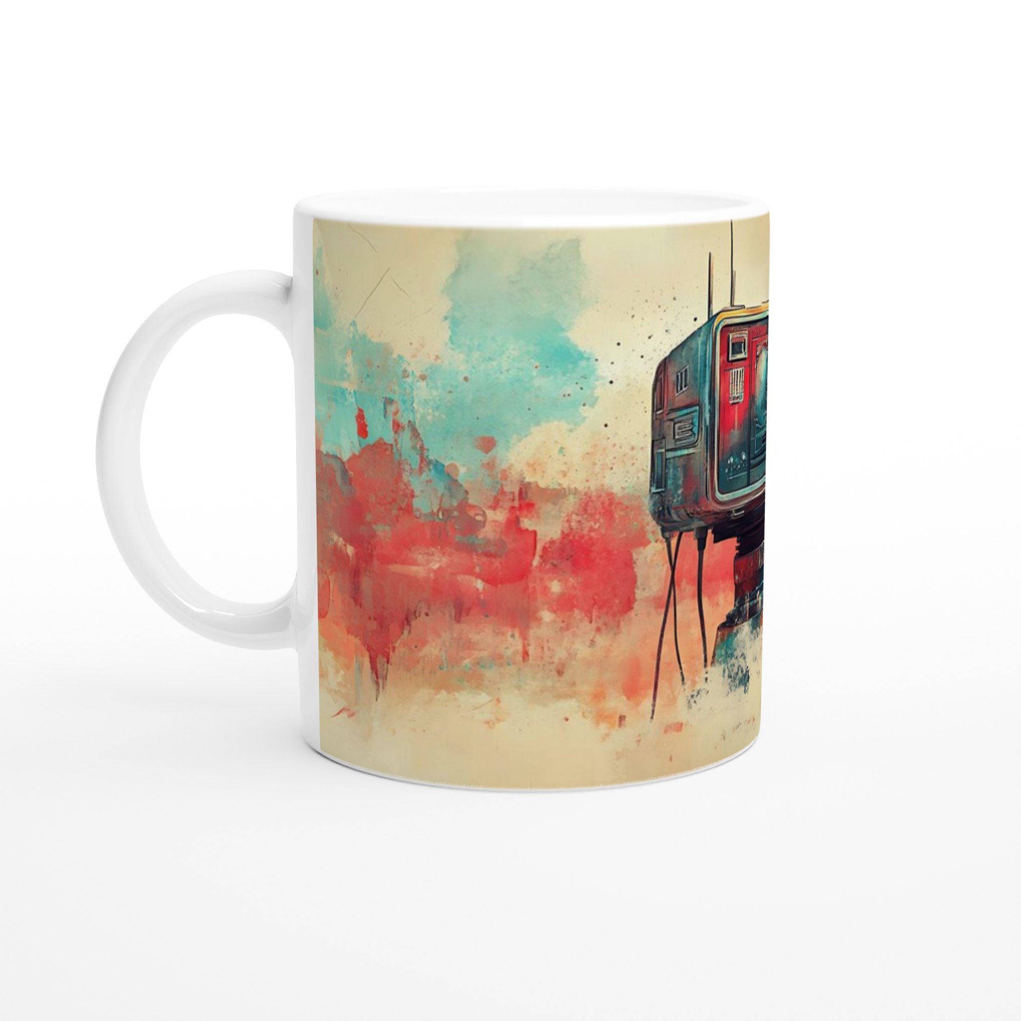 Abstrakt Kamera Konst Mugg – Unik Design för Kreativa Själar i Sju Färger 1 74867c10-db64-4cfb-a404-d3d76f42c67d