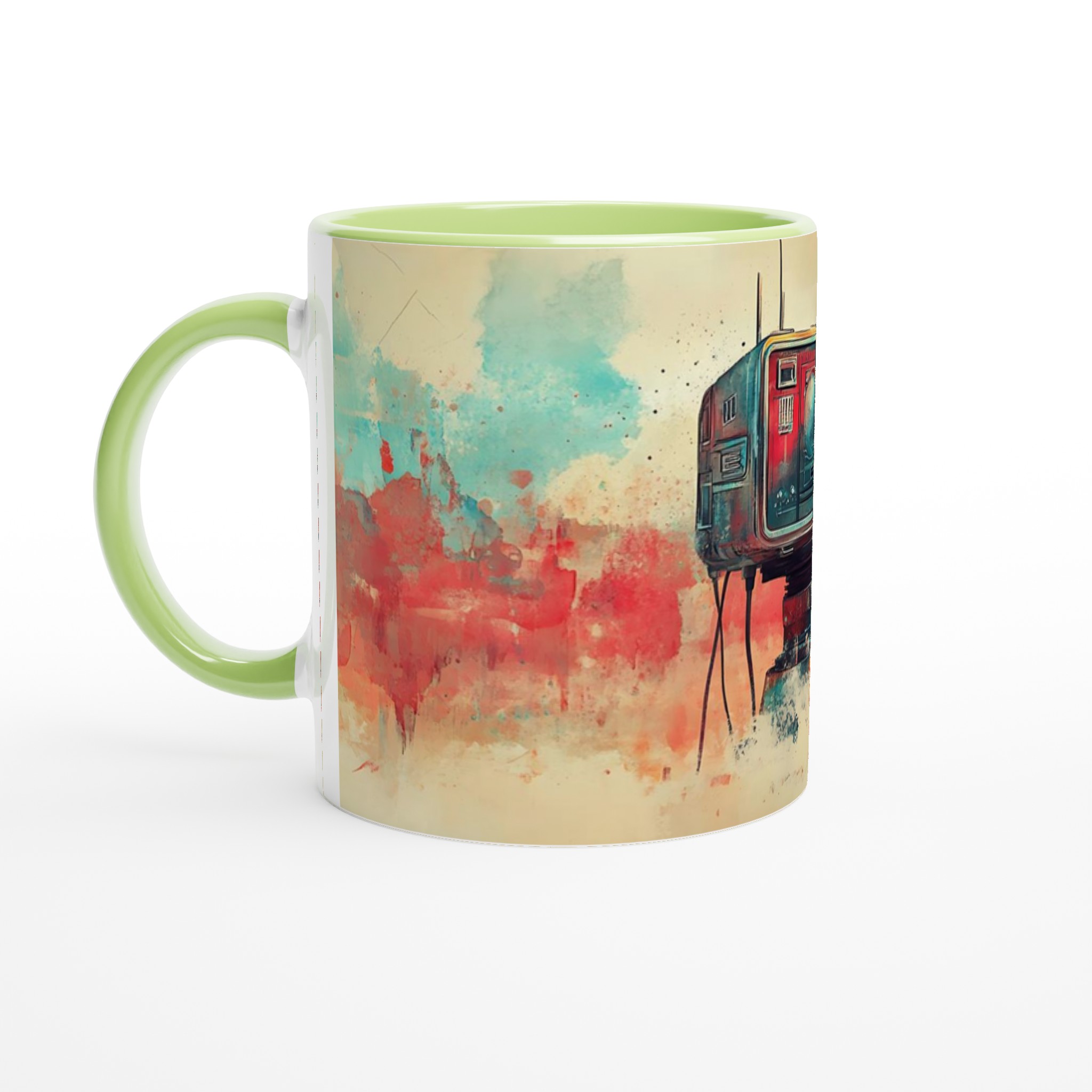 Abstrakt Kamera Konst Mugg – Unik Design för Kreativa Själar i Sju Färger 6 7493241a-fcfd-4174-a7ca-6005629d6aa2