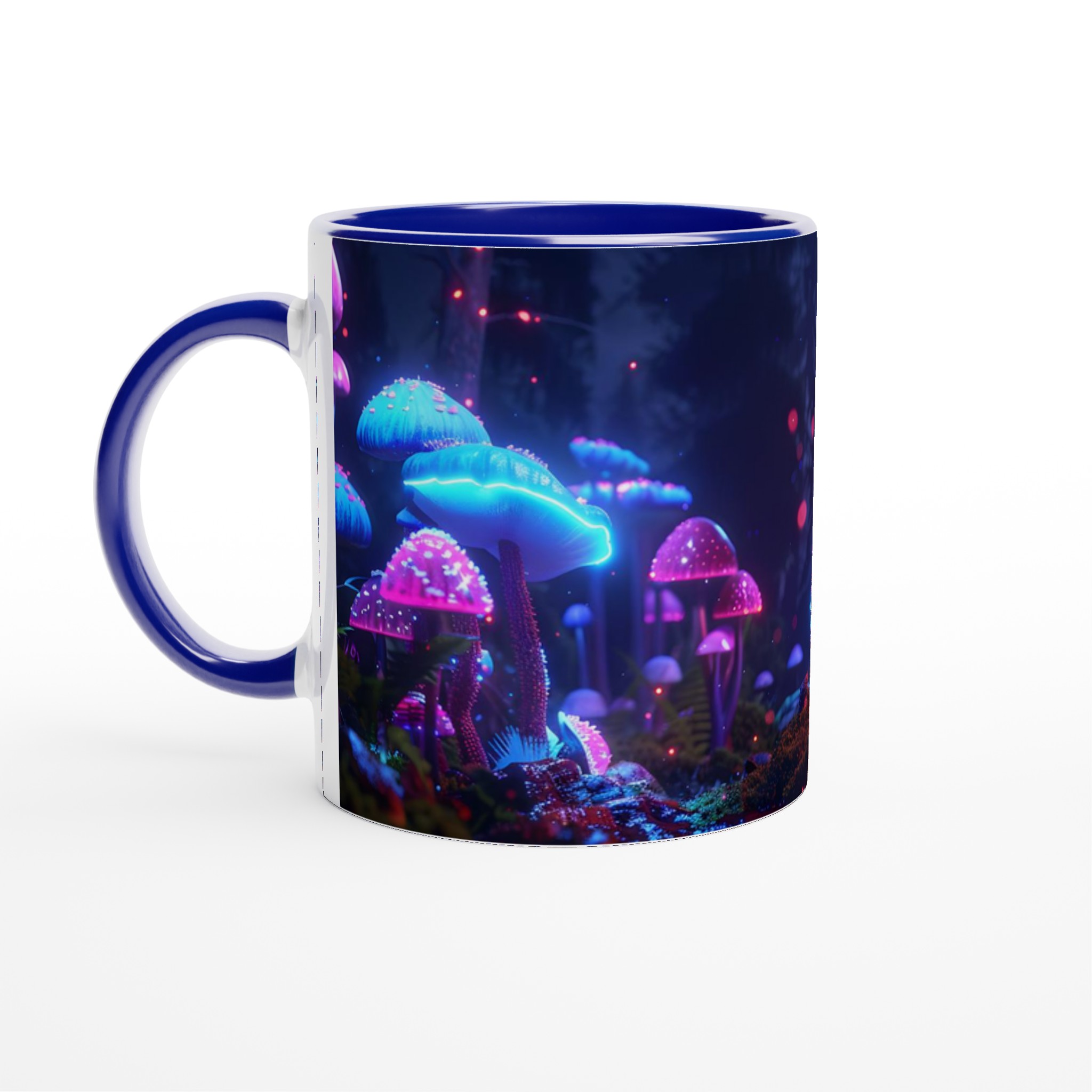 Neon Magisk Skog Mugg – Lysande Svampar & Drömska Färger – 11oz Premium Keramikmugg 4 749e12ed-4dc7-4378-9c53-360ae734c689