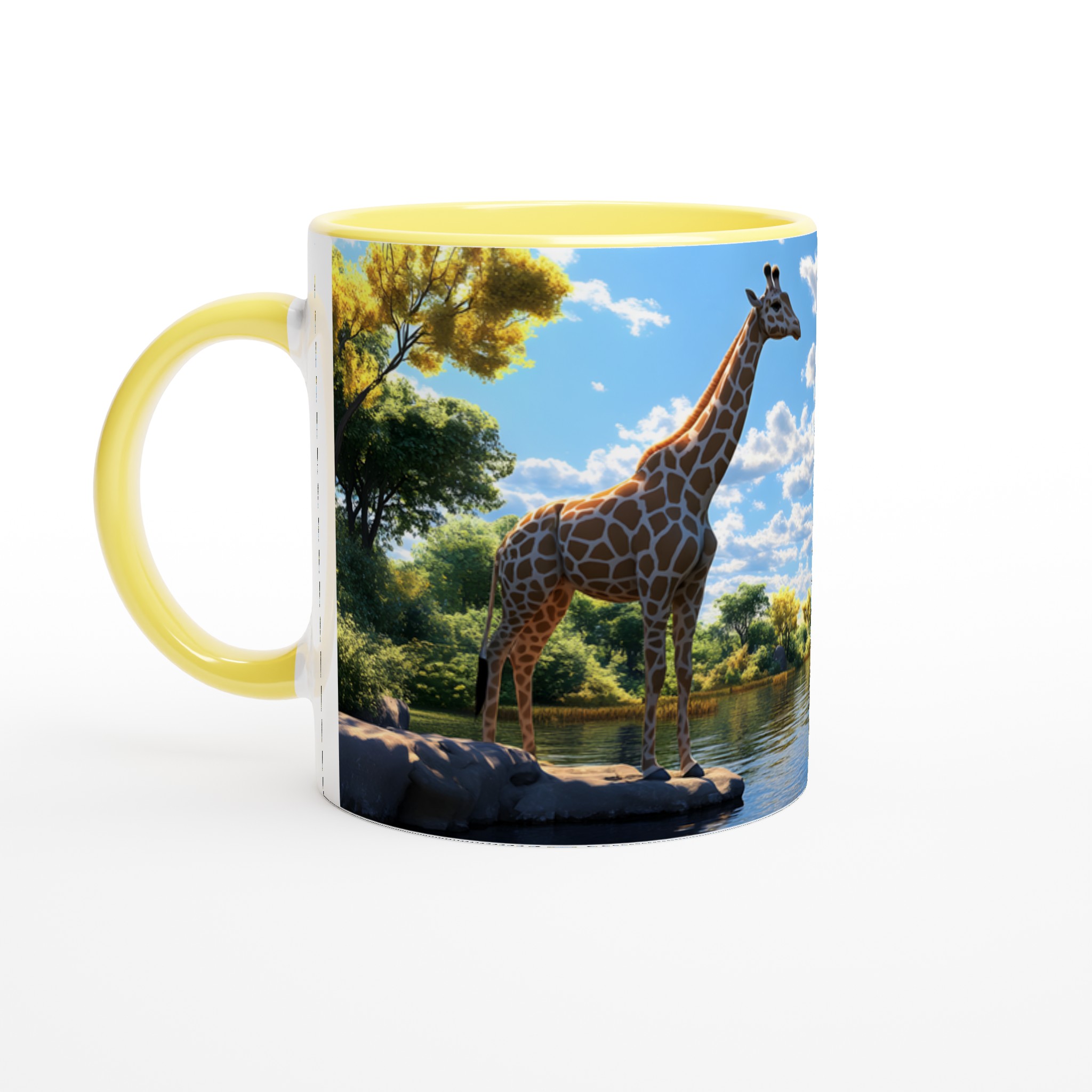 Giraffe vid Vattnet – 11oz Keramisk Mugg för Naturälskaren 3 74a91cc7-923c-41ac-baf2-0c3d9f61e8ae
