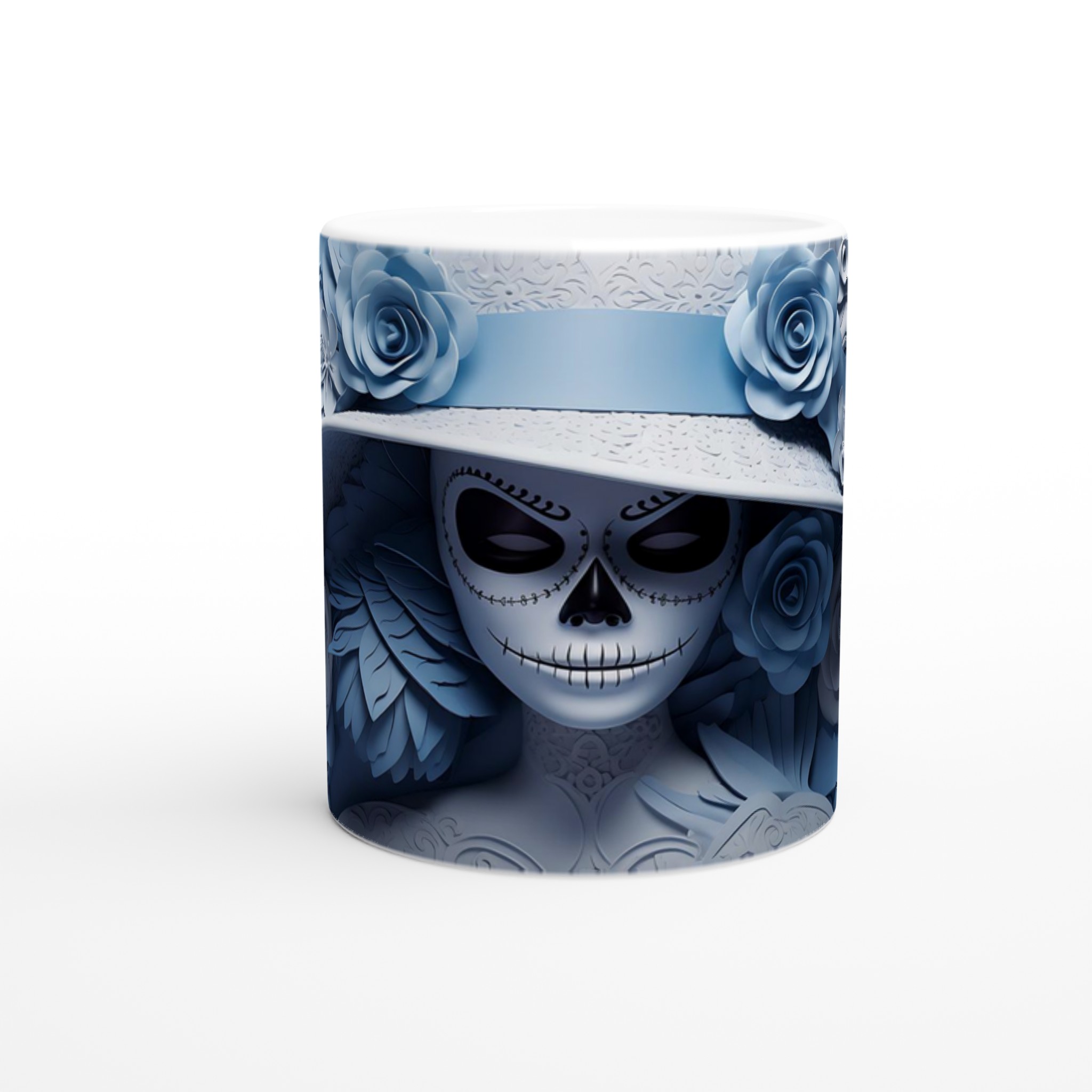 Catrina Chic Kaffemugg – Blå Elegans & Papperskonst Inspirerad Keramik – 11 oz 8 74c32449-ad90-42a6-94c0-b74e66d70fc5