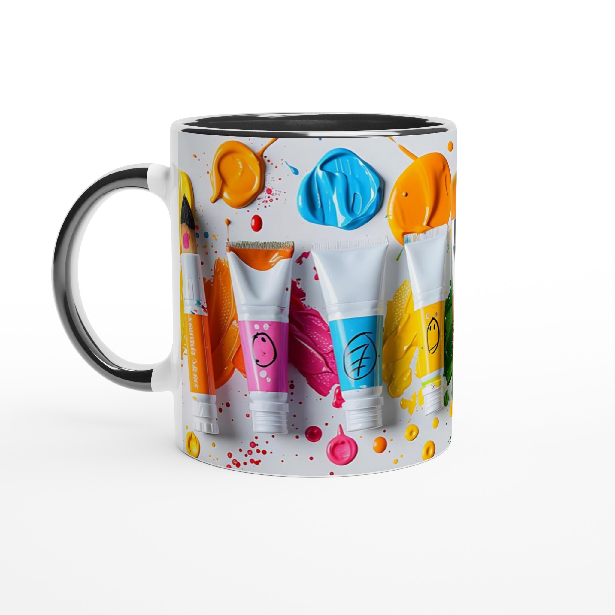 Färgsprakande 11oz keramikmugg – Din kreativa duk för kaffe, te och konst! 7 75384cdc-3d47-4c5f-89c7-d34fa2e02225