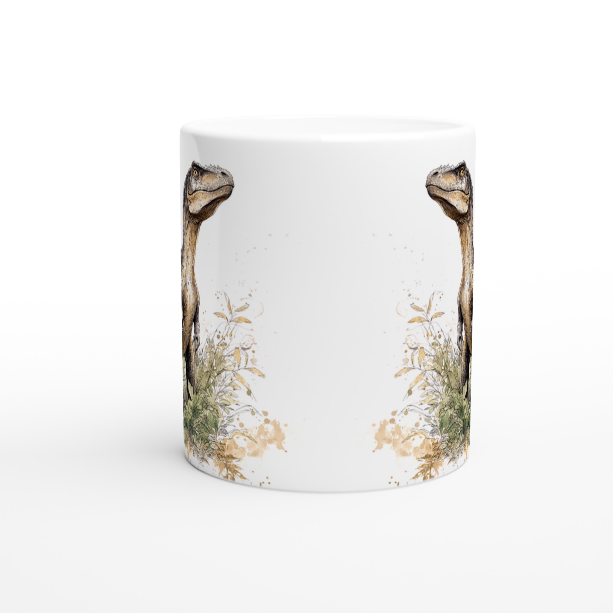 Dinosaurier i Vattenfärg 11oz Keramisk Mugg – Välj bland 7 Färgstarka Alternativ! 8 754da8ac-b33a-4f09-8d65-b698ac51591f