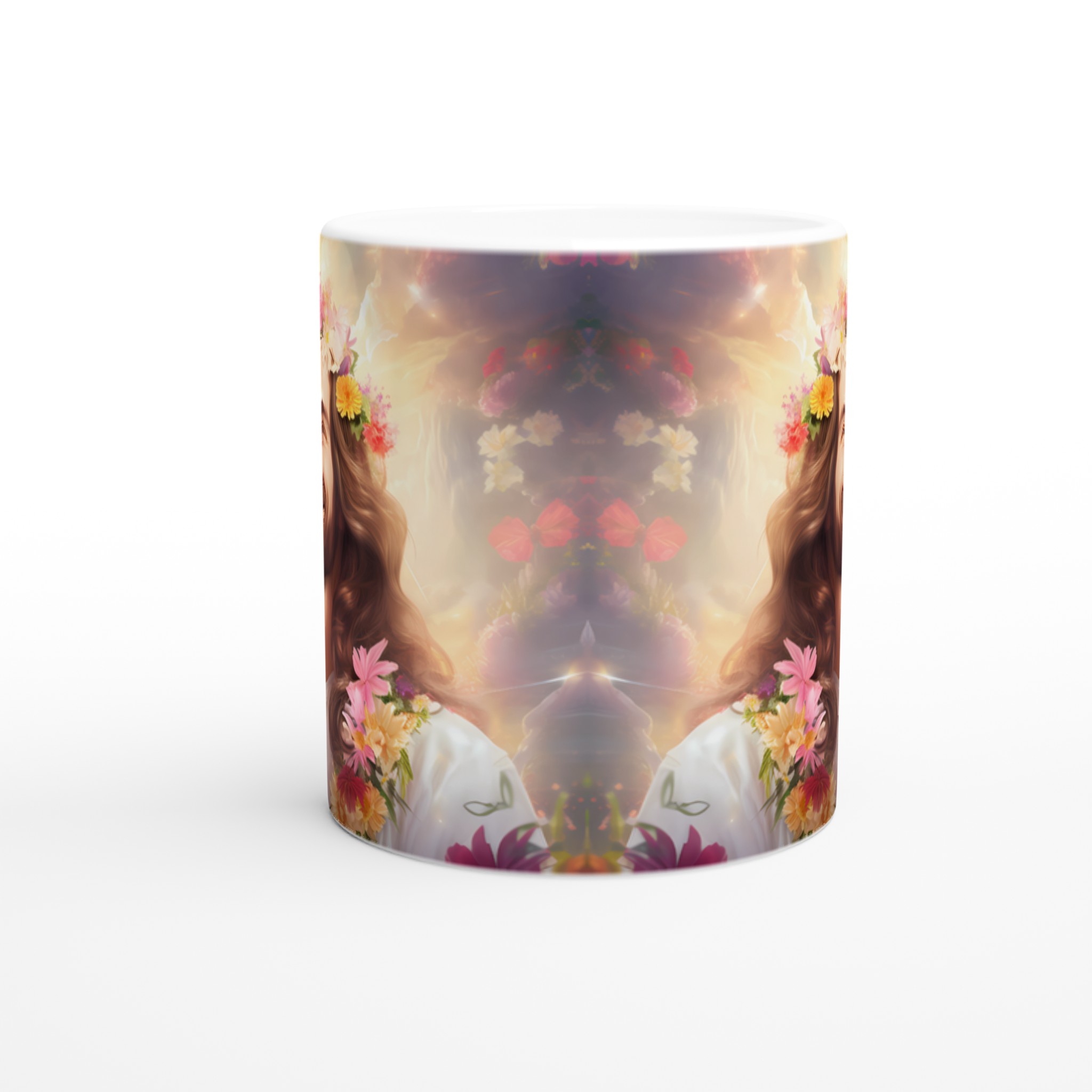 Jesus i Blomsterkrans 11oz Keramisk Mugg – En Strålande Påminnelse om Glädje & Hopp 8 755166c9-706f-4859-b7e7-020f99b5c142