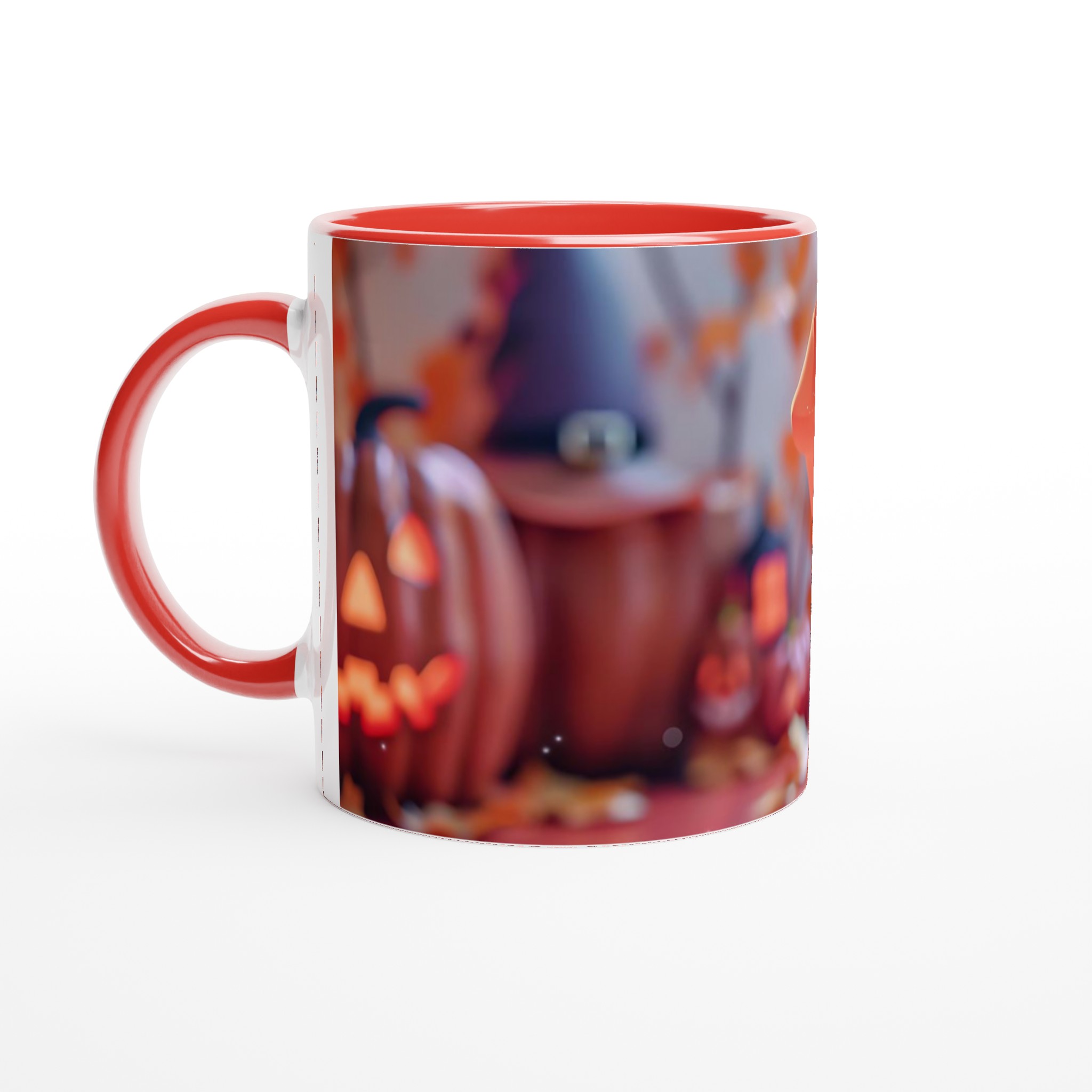 Söt Halloween-mugg: Häxbarn & Pumpa – Välj din färg, 11 oz keramikmugg 2 75c8b953-fe69-4cc3-a290-141240118392
