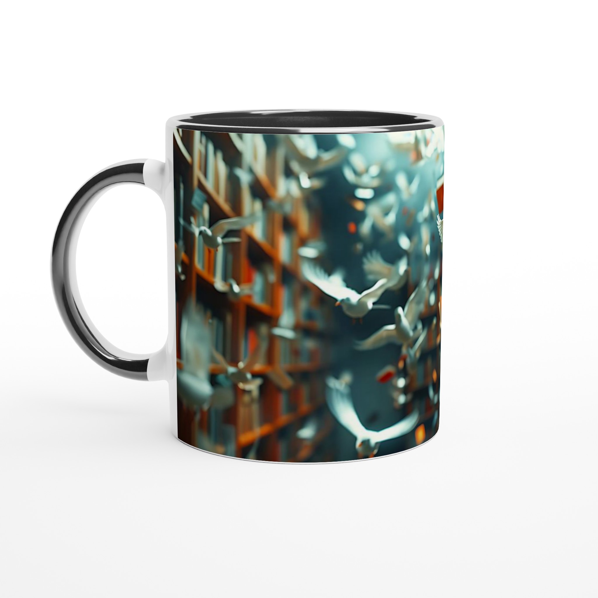 Magiska Flygande Böcker Mugg – 11 oz Keramisk Mug för Litteraturälskare i Valfri Färg 7 75dbcf2e-4c2f-4e30-85c7-816449ea04f7