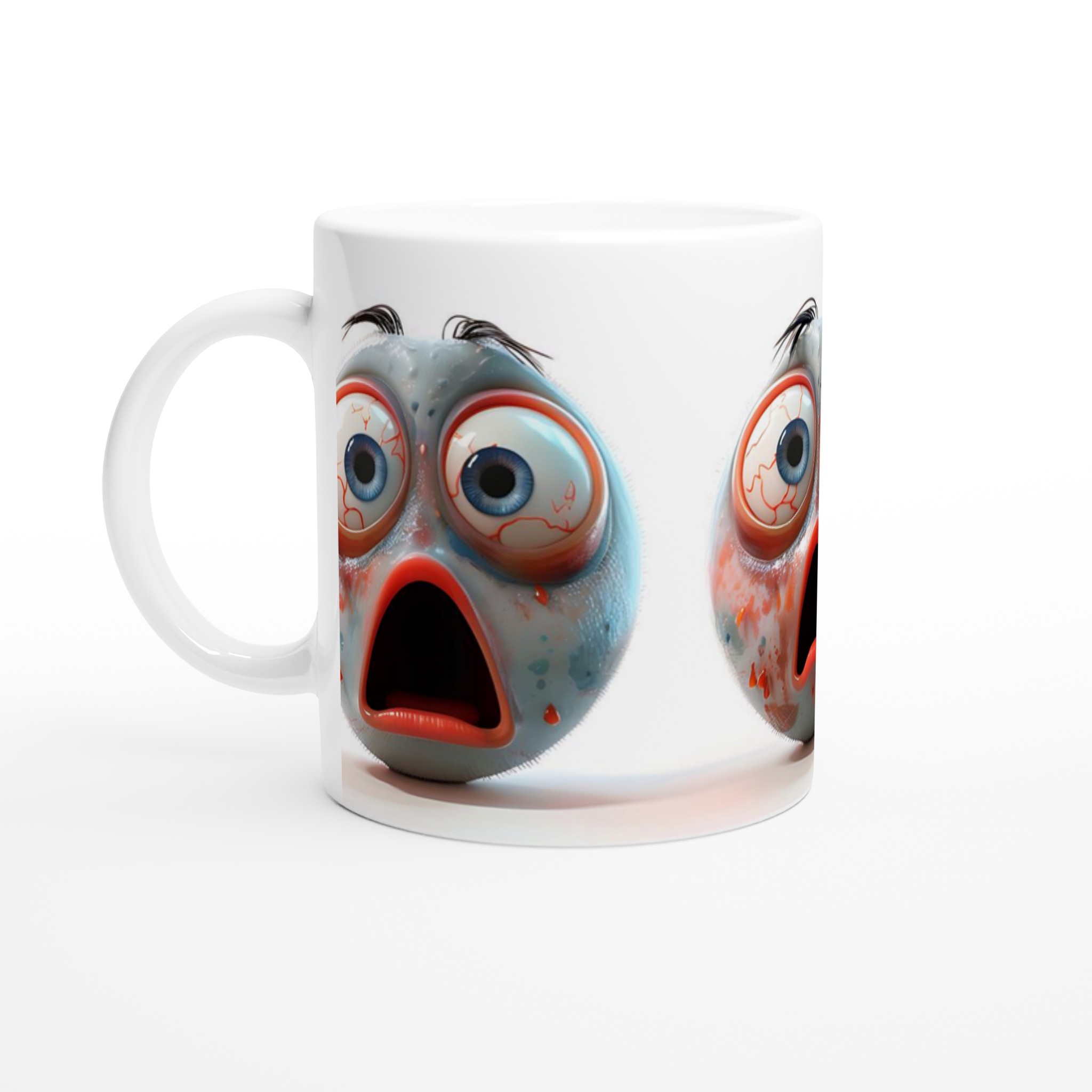 Chockad Emoji 11oz Keramikmugg – Utstickande Design i Flera Färger 1 7615553a-a876-4d70-83d9-c4a514c19a47