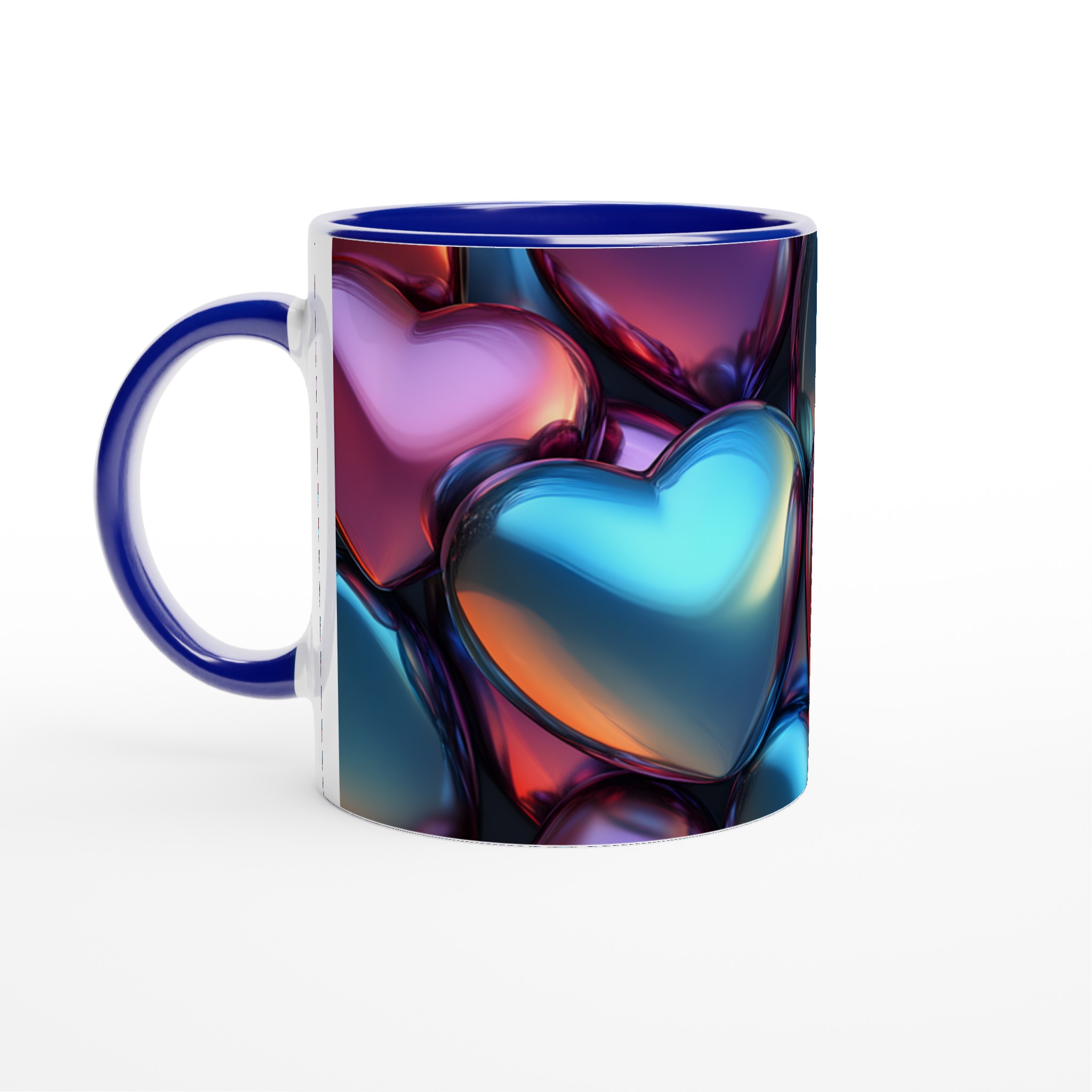 Kärlekens Färgspel Keramisk Mugg - 11oz Vit för Levande Tryck 4 76231798-cfac-4bf6-8633-585e7872e167