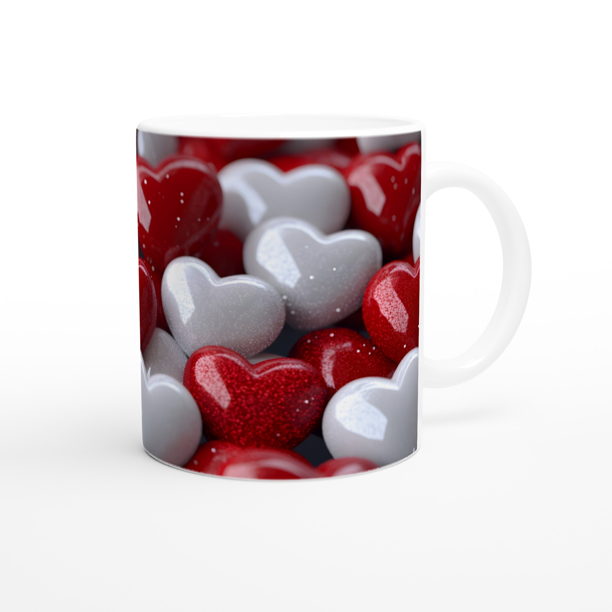 Kärlekshjärta Keramikmugg - En glittrig presentidé i flera färger, 11oz 9 766b3579-db1d-41ac-9aa6-6c38b8e290b5