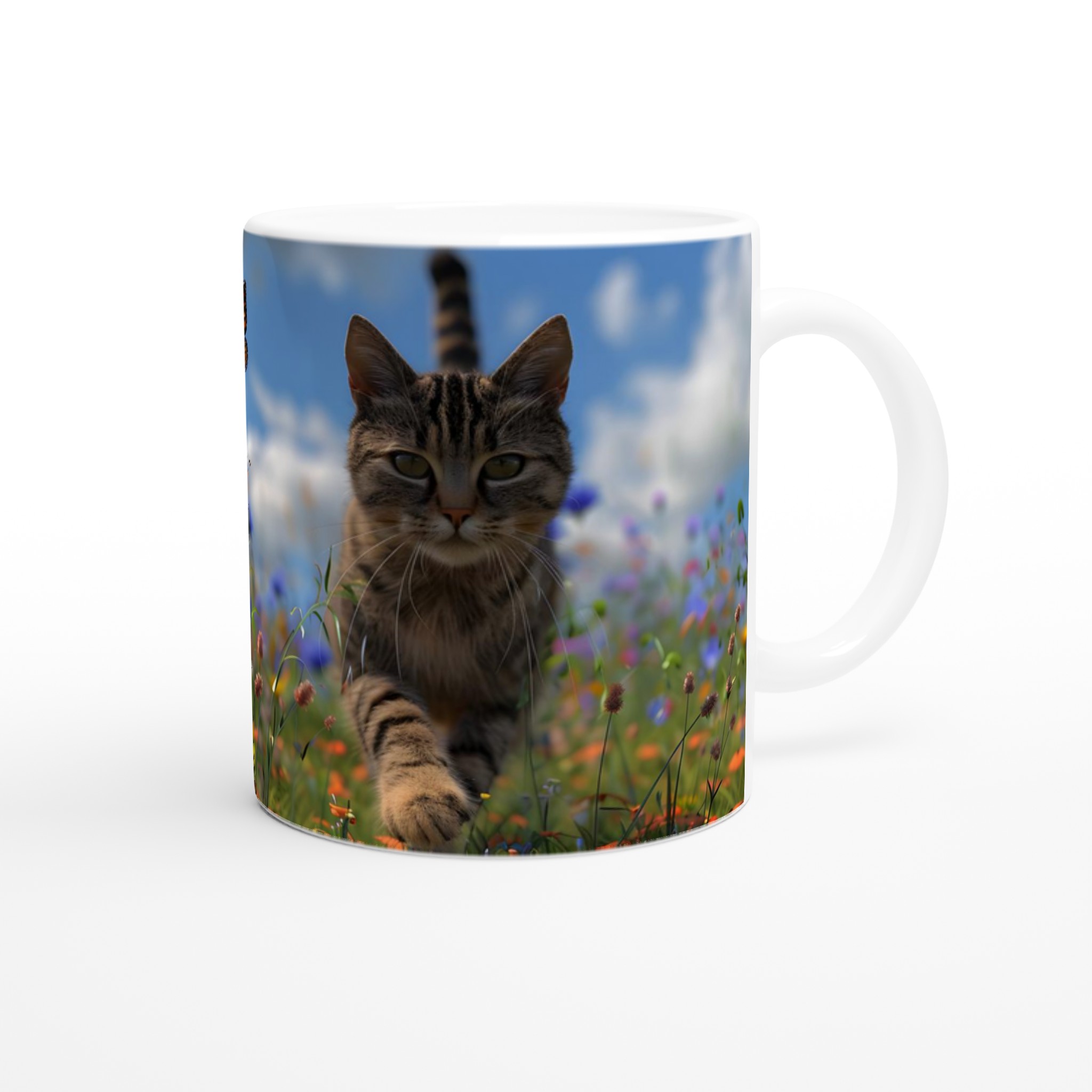 Katt & Fjäril Våräng Keramikmugg – En Färgsprakande Kaffepaus i Valfri Kulör 9 768902a7-8edd-4104-a75d-79538007ec83