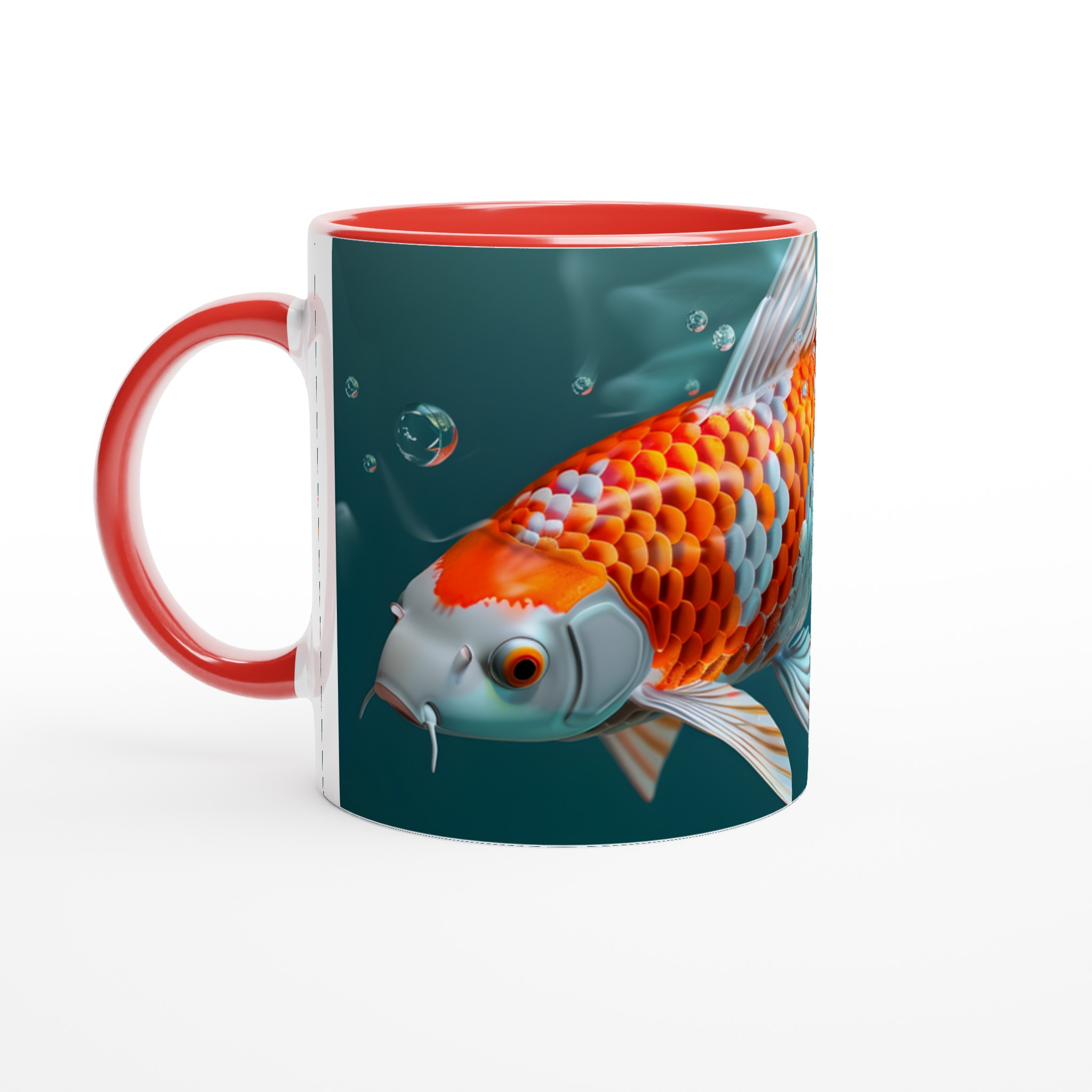 Koi Fisk 11oz Keramisk Mugg – Konstfull Design för Kaffeälskare, Välj Din Färg! 2 76e4320e-afc7-455d-a12c-b6a2b2876264