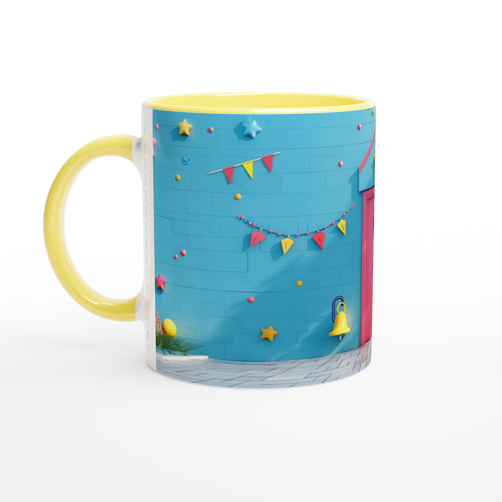 Lekfull Keramikmugg 11oz – Färgglad Barnrumsdesign för Kaffe, Te & Presenter, Välj Bland 7 Härliga Färger! 5 76e507cb-1809-4a84-b9ba-79a207baa594