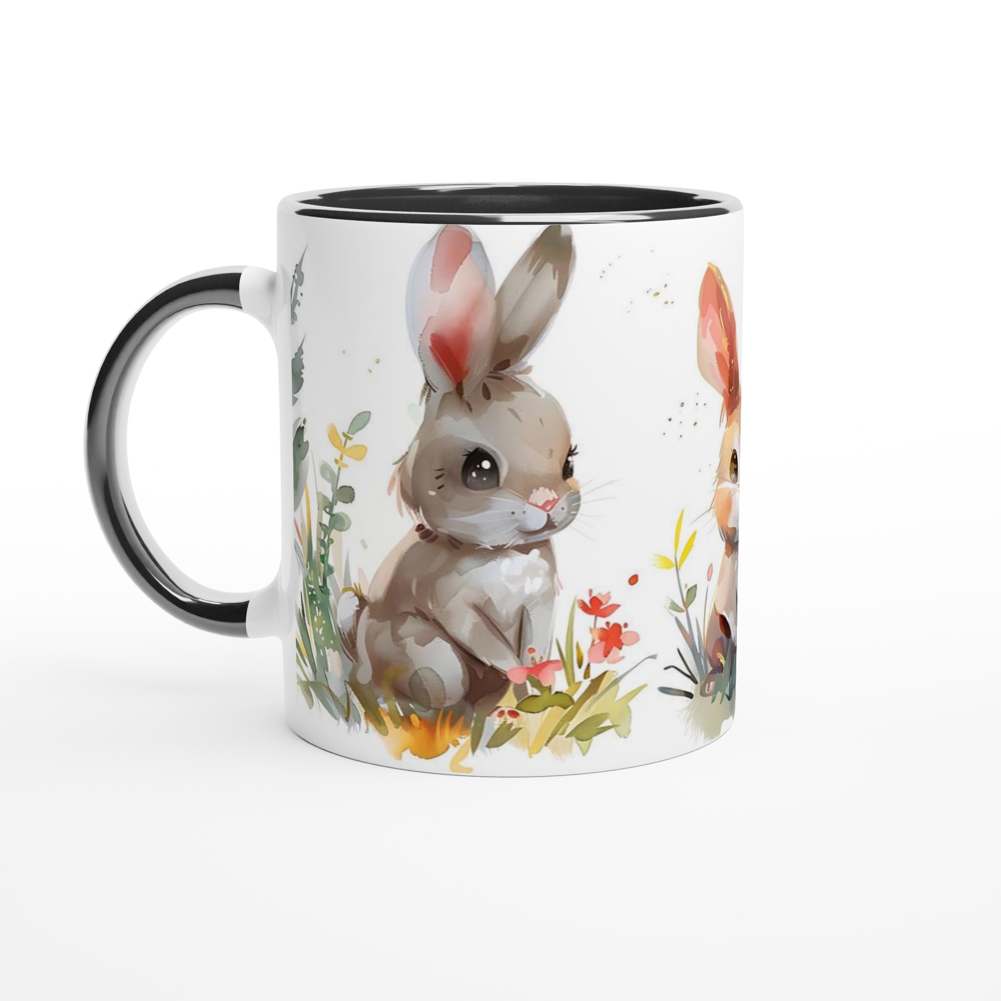 Söta Akvarellkaniner Mugg – Charmig 11oz Keramisk Mugg för Kaffe & Te 7 774c075d-49c6-412a-805b-96be5a936fe5