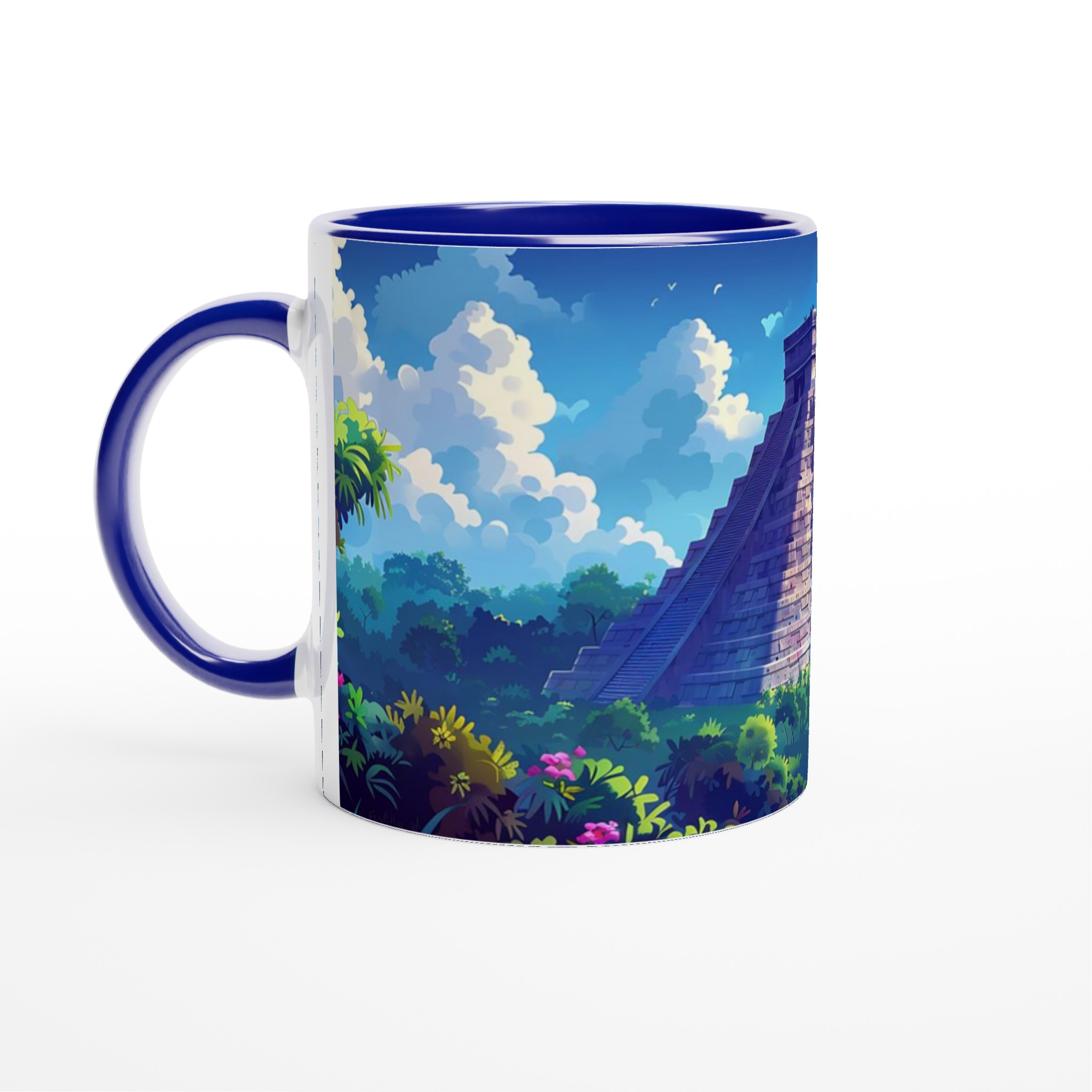 Chichen Itza Magi Mugg – Levande Maya Pyramiddesign på 11oz keramikmugg i ditt val av färg 4 77601786-10d6-48df-81d8-cd7798034c85