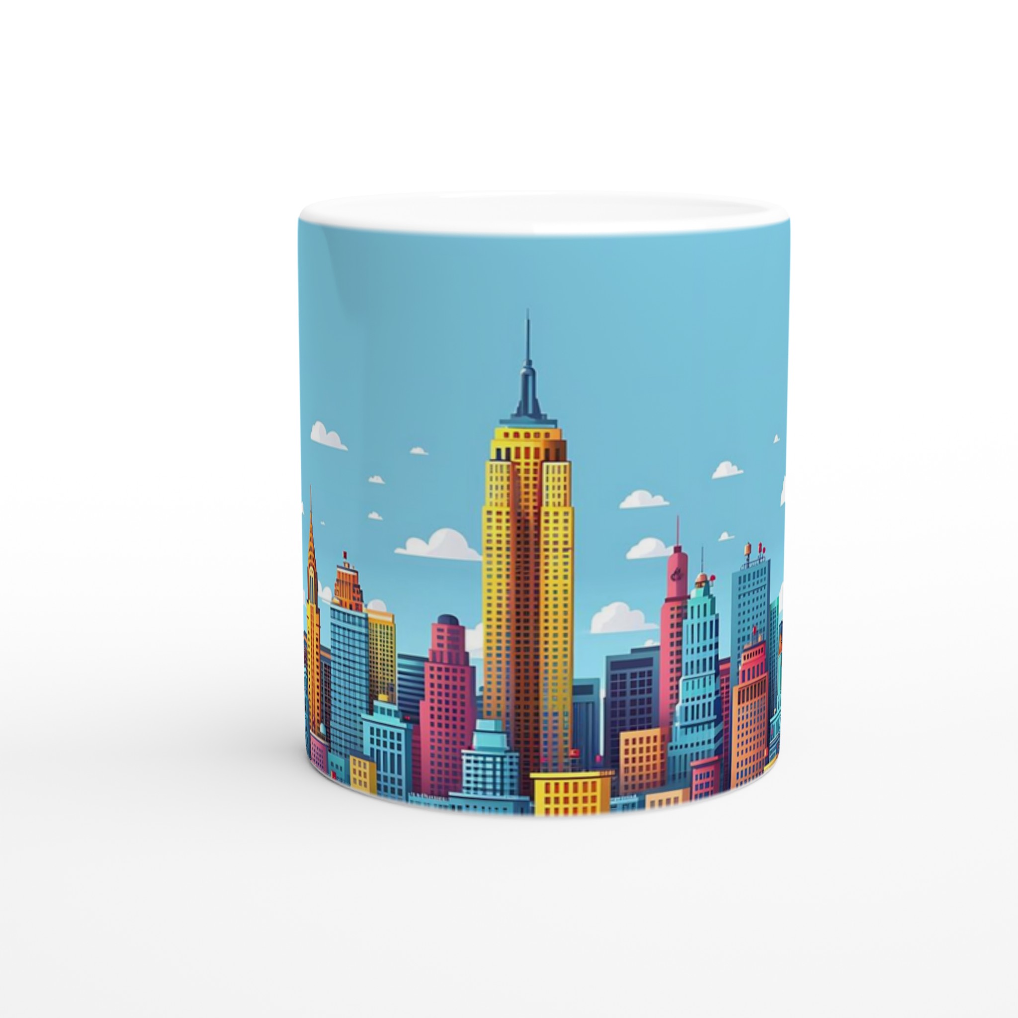 New York City Skyline Kaffemugg – Färgstark Keramikmugg i 7 Nyanser 8 776cf18b-f98a-4c9e-a1f1-8fce5d040ec9