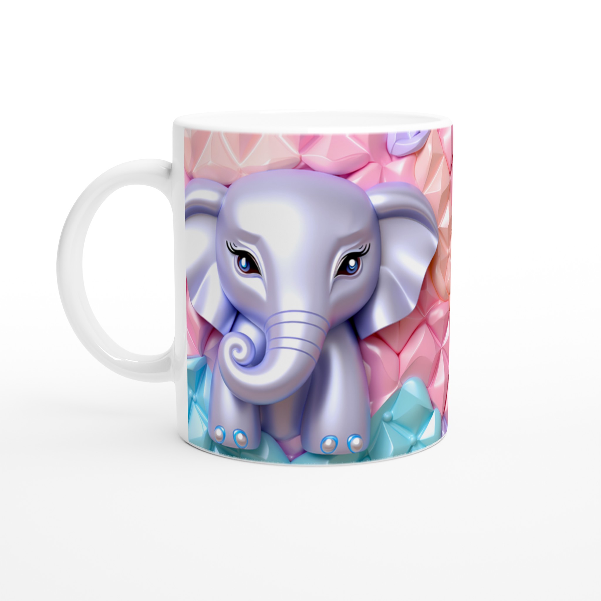 Söt Elefant & Pastell Bubbel Keramikmugg – 11oz, Välj Din Färg! 1 77b5c6fa-4df0-4aa3-b545-b4b5e9236cc0