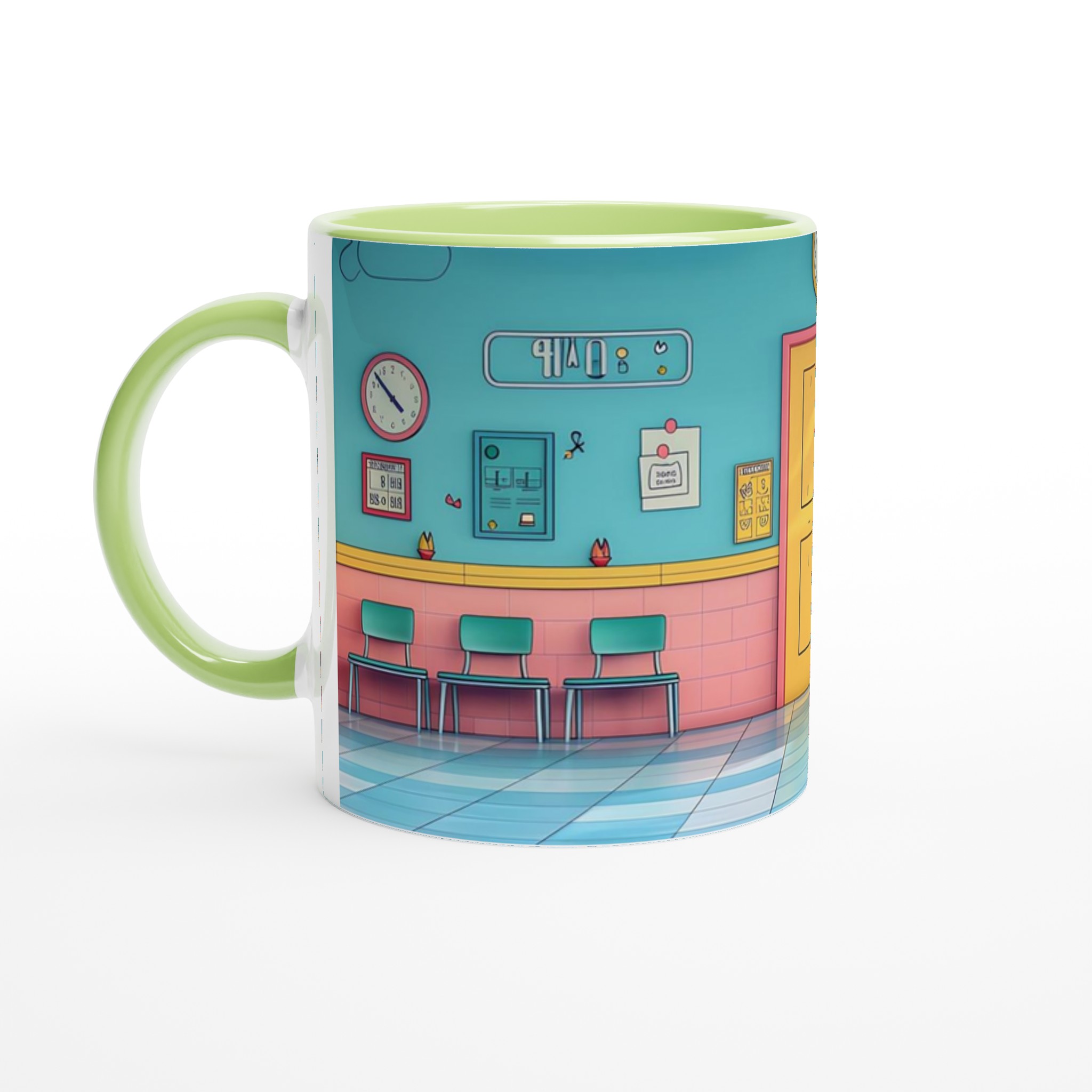 Retro Pastell Mugg – 11 oz Keramikmugg i lekfull design för kaffe och te 3 77d8f207-9087-4890-b98e-c0cec5869f16