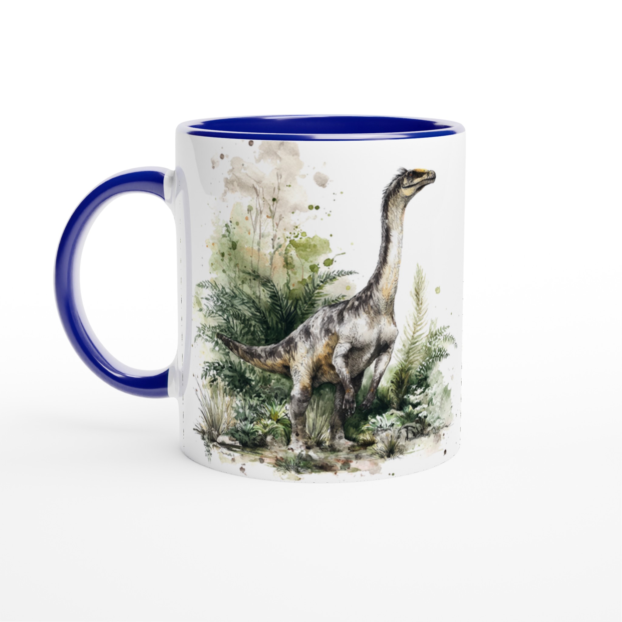 Dinosaurie Vattenfärg Mugg - Stilren 11oz Keramikmugg i ditt Val av Sju Färger 4 77fc26de-2adb-4467-90d0-de76e4fd781f