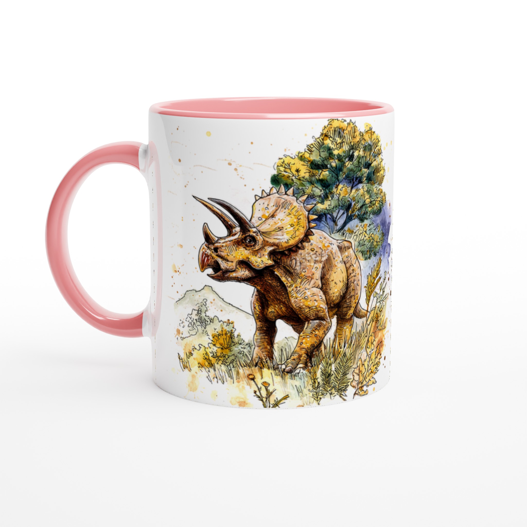 Triceratops Akvarellmugg – Historiska Varelser i Levande Färger, Välj din Favoritmugg! 6 7820ba08-1c7a-45aa-ac4d-8b80233f3e3e