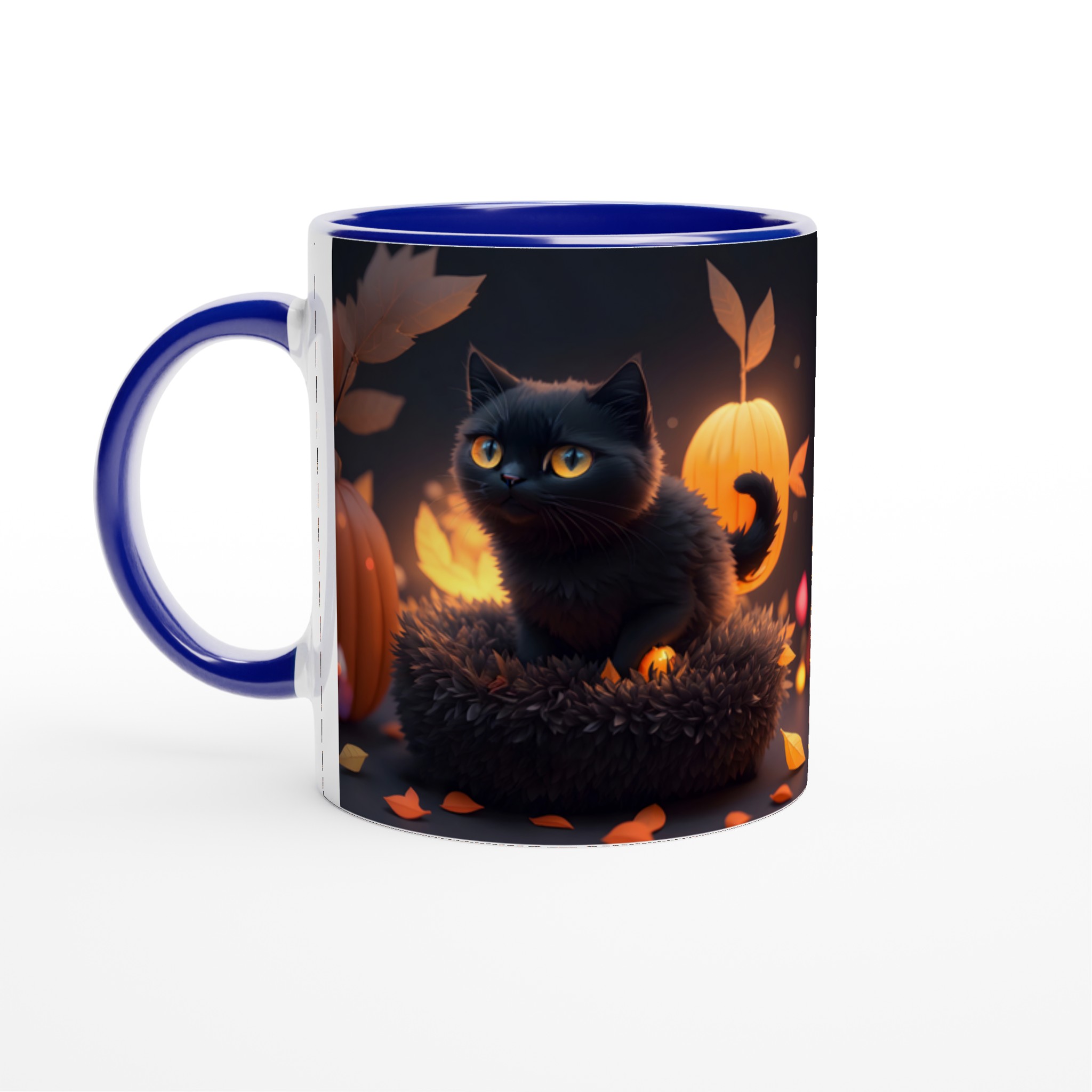 Mystisk Svart Katt Keramikmugg - Höstmys i Valfri Färg, 11oz 4 78238535-8ce8-4bed-a34d-34b5e8cb5f23