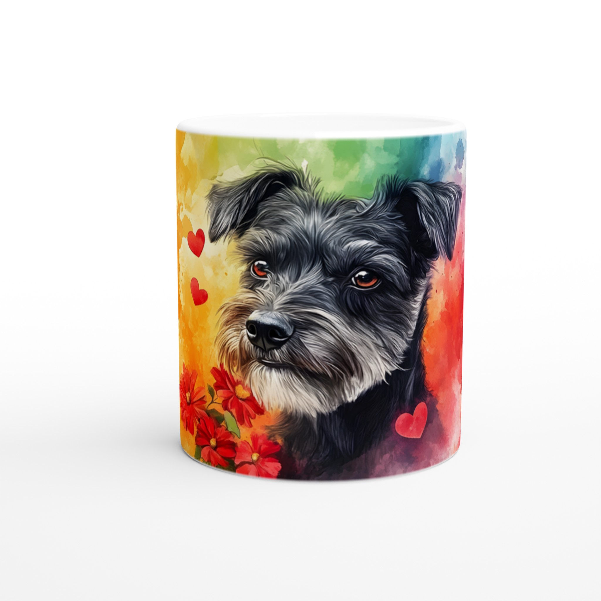 Kärleksfull Dvärgschnauzer Mugg – Levande Akvarelldesign för Djurälskare i Flera Färger 8 7826e7ec-80af-444d-80ef-b8f185759f80