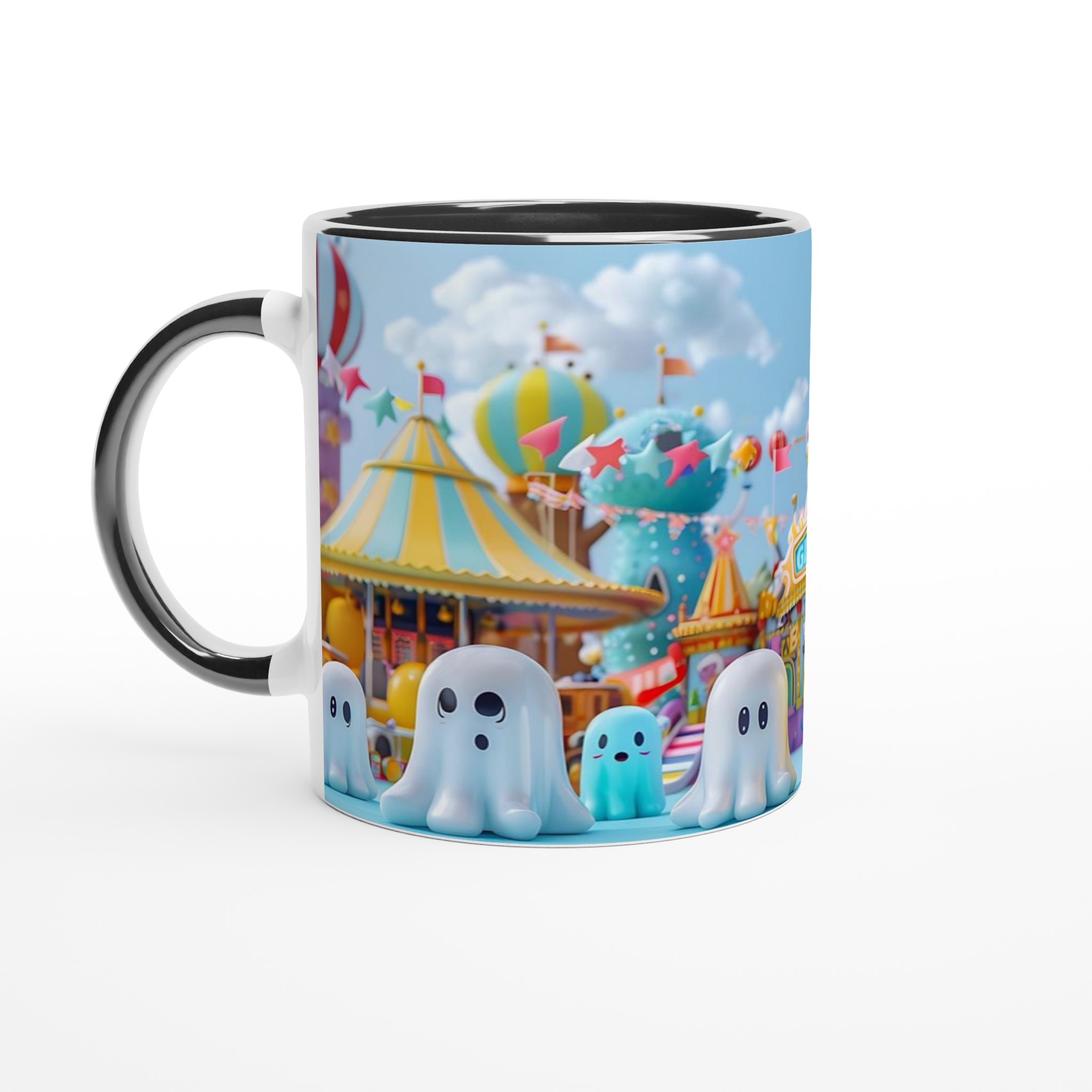 Söt spökfest 11oz keramisk mugg – Välj din färg för lekfulla kaffestunder! 7 784b327c-92ba-4033-bcd9-aed53f86b103