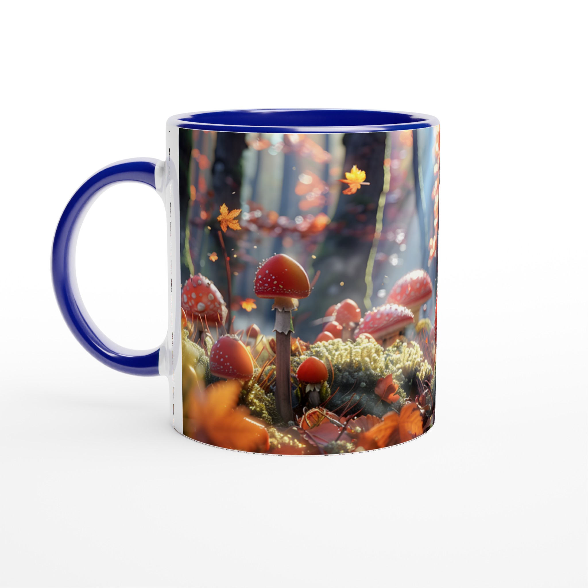 Fairy Tale Forest Kaffemugg - Levande Rött Svampmotiv & Drömsk Höstglöd, Välj bland 7 Färgstarka Keramikfärger 4 78663609-6290-4711-a572-9dd0ddd7abed