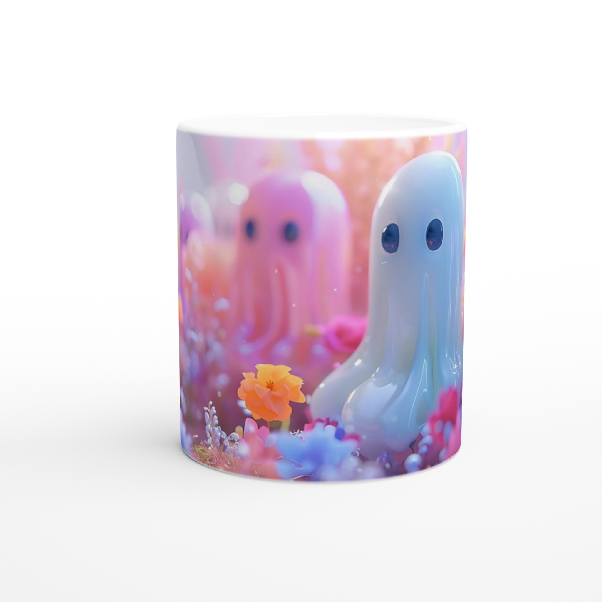 Pastel Ghost Garden 11oz Keramisk Mugg – Drömsk Design i Sju Färger 8 7910df60-f1ff-4328-9bf7-881e33747c86
