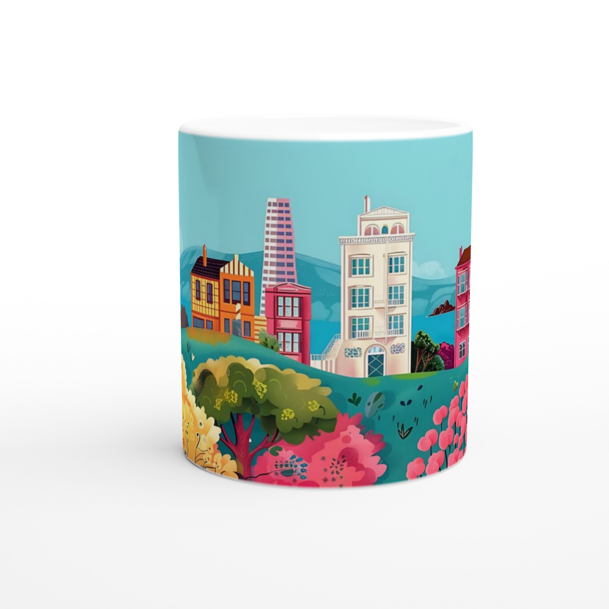 San Francisco Charm Mugg – Färgstark Keramikmugg med Stadssiluett och Lekfull Design, Välj din favoritfärg! 8 7a5dd13a-0ea9-4463-b906-fa880179b01c