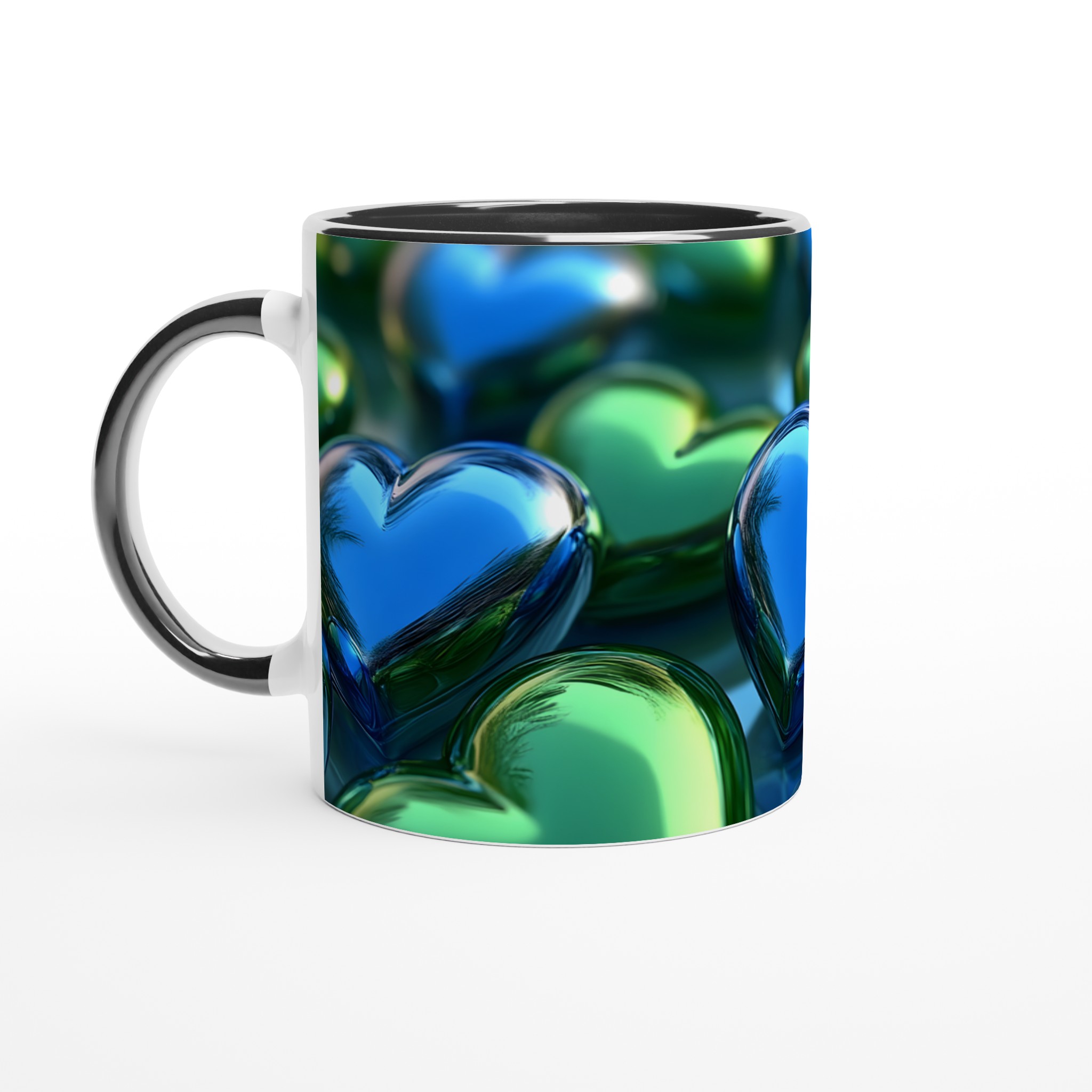 Kärlek i Blått & Grönt: Personlig 11oz Keramisk Mugg 7 7a636d73-c624-4624-a352-7d0775455003