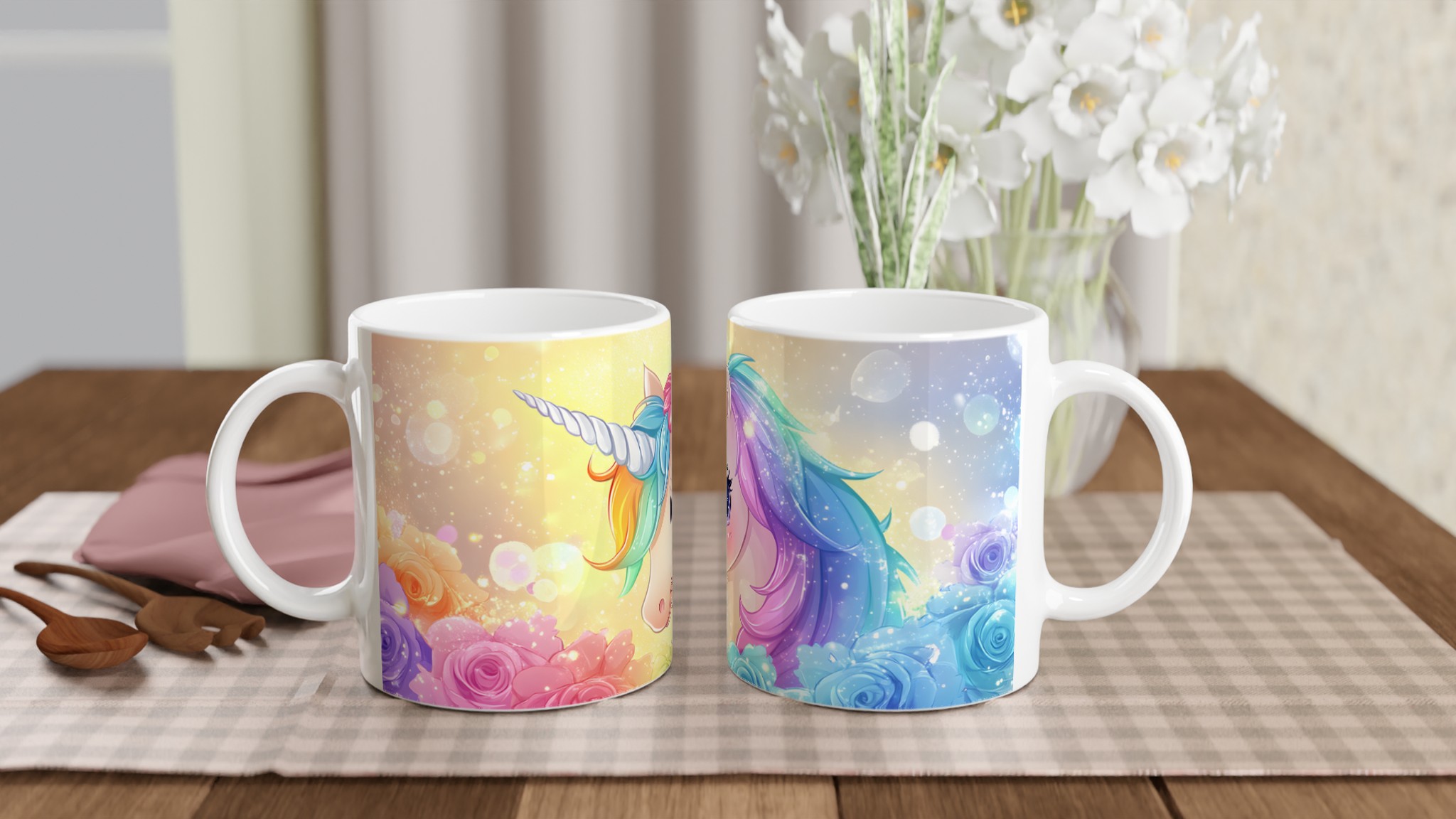 Magisk Unicorn Keramikmugg – Regnbågsfärgad Charm & Gnistrande Detaljer, Välj bland 7 Förtrollande Färger 10 7a68590b-39a1-48db-902e-a7c1cb760351