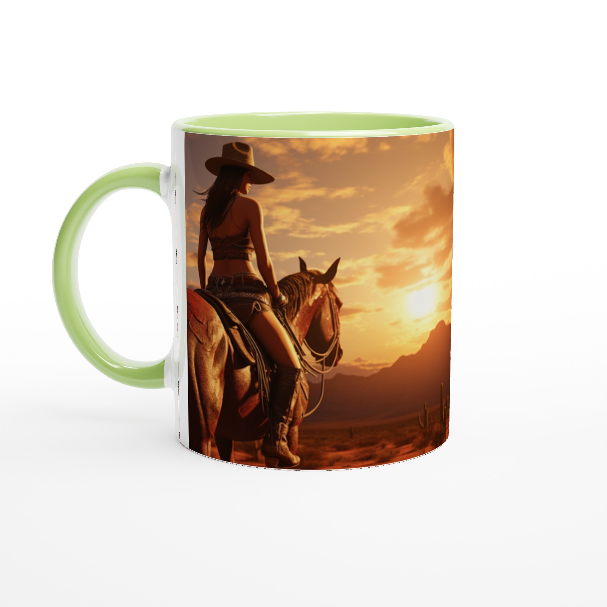 Western Sunset Riders – 11oz Keramikmugg i ditt val av sju livfulla färger 3 7a72044a-c910-46bd-b63d-f1d3b5e493ea