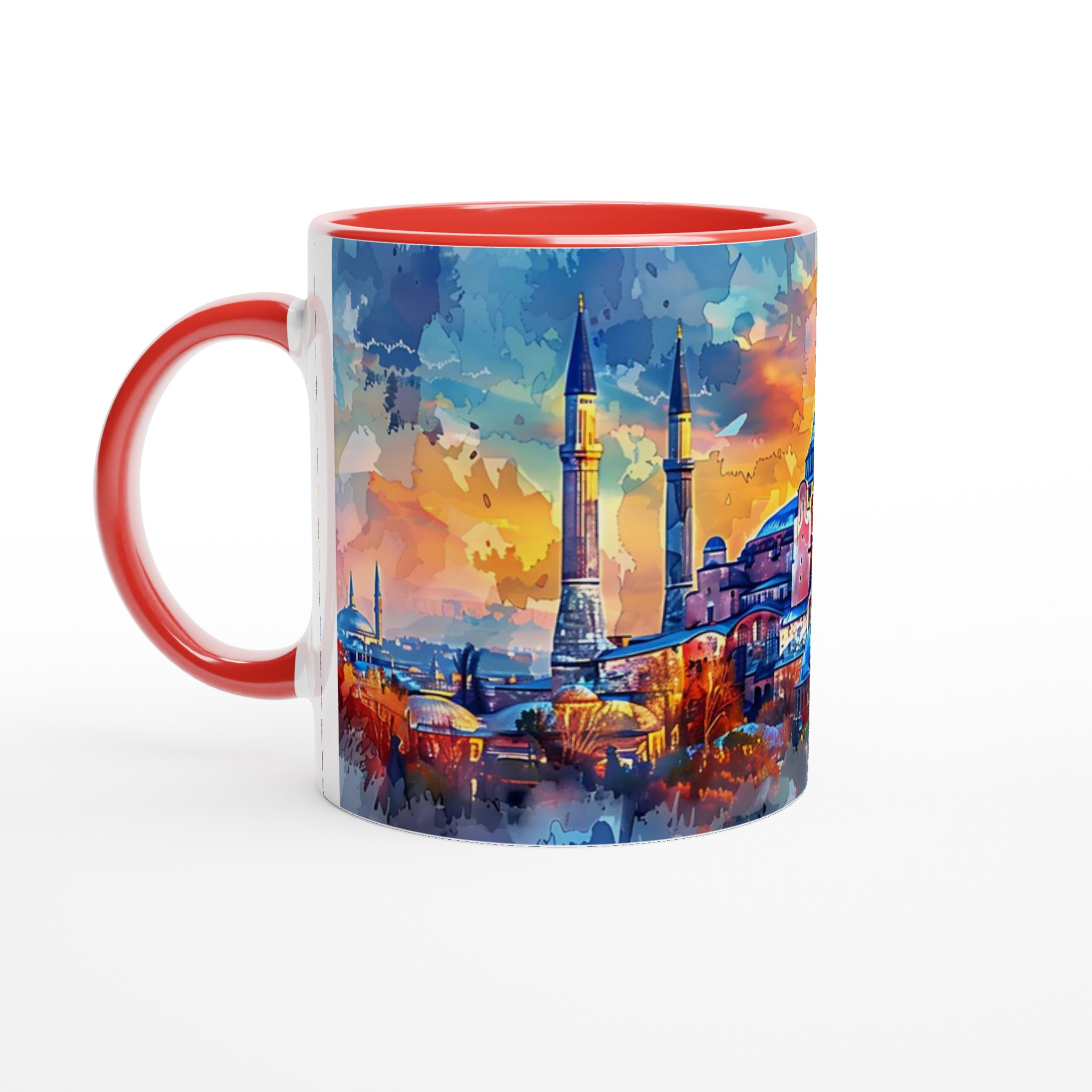 Hagia Sofia Watercolor 11oz Keramisk Mugg - Levande Konst för Dina Fikastunder, Välj Bland Flera Färger 2 7a7408c5-fed3-46c1-b222-a95aec4801c9