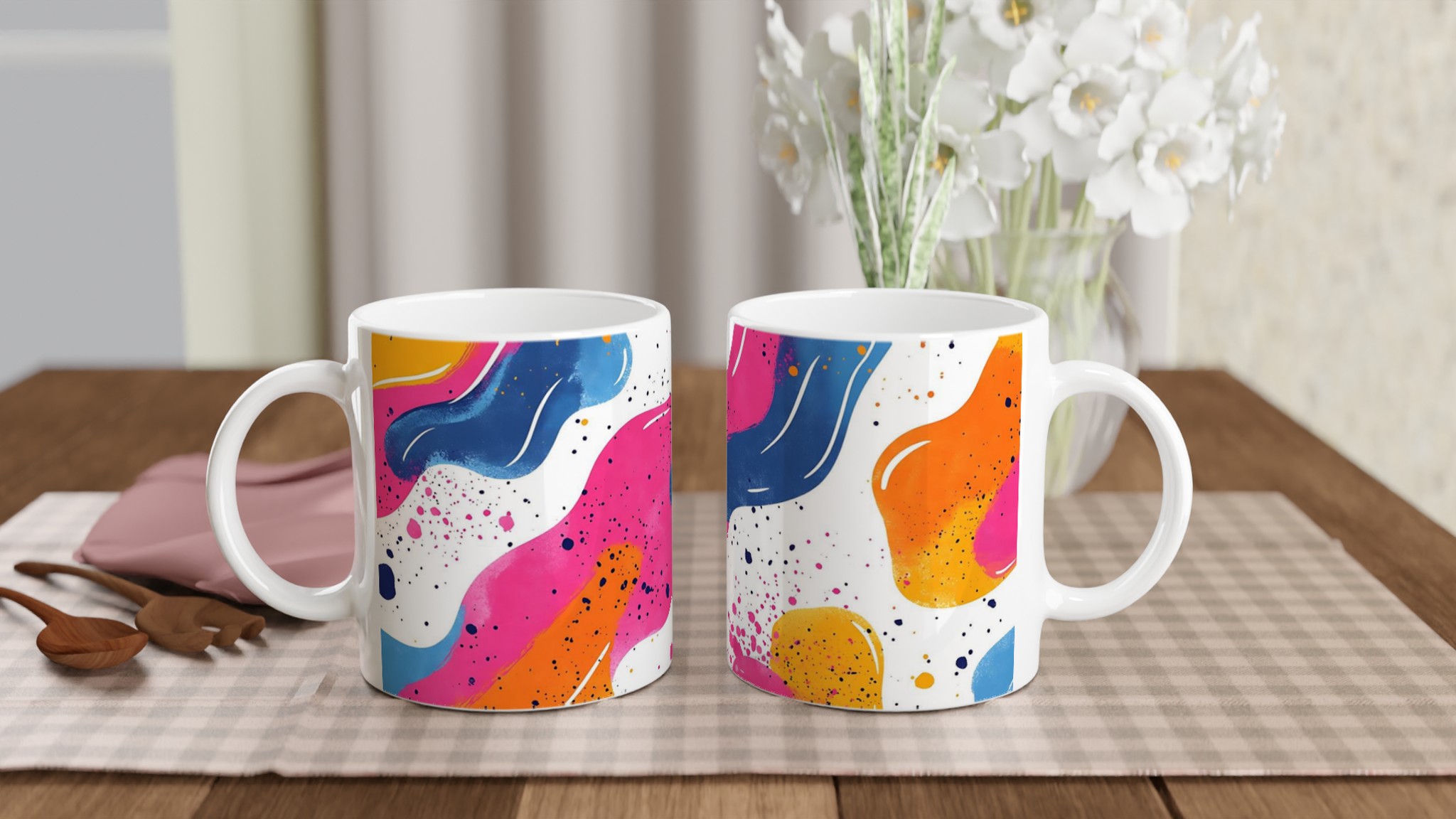 Abstrakt Pop Art Keramikmugg 11oz – Färgstark & Diskmaskinssäker – Välj din Favoritfärg! 10 7ae19460-9fbe-40d8-9180-95fb486f17c5