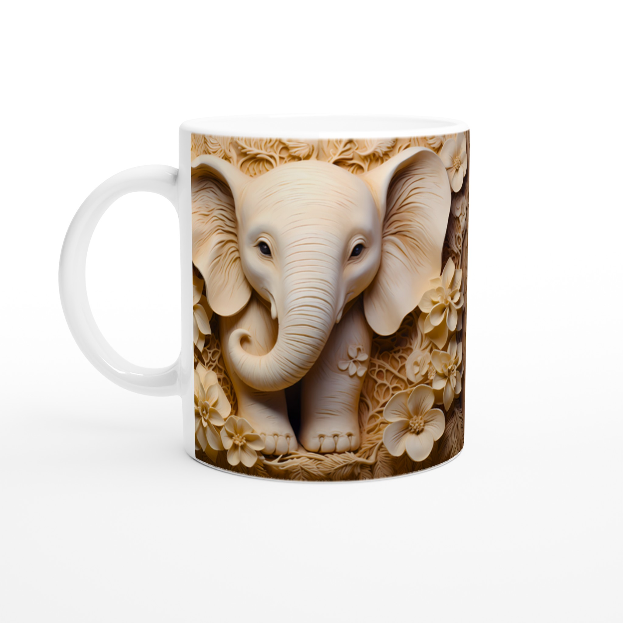 Elefant & Blommor 11oz Keramikmugg – Elegant Naturdesign i Din Favoritfärg 1 7ae700d5-ed59-4a22-92ab-a4797ac8496a