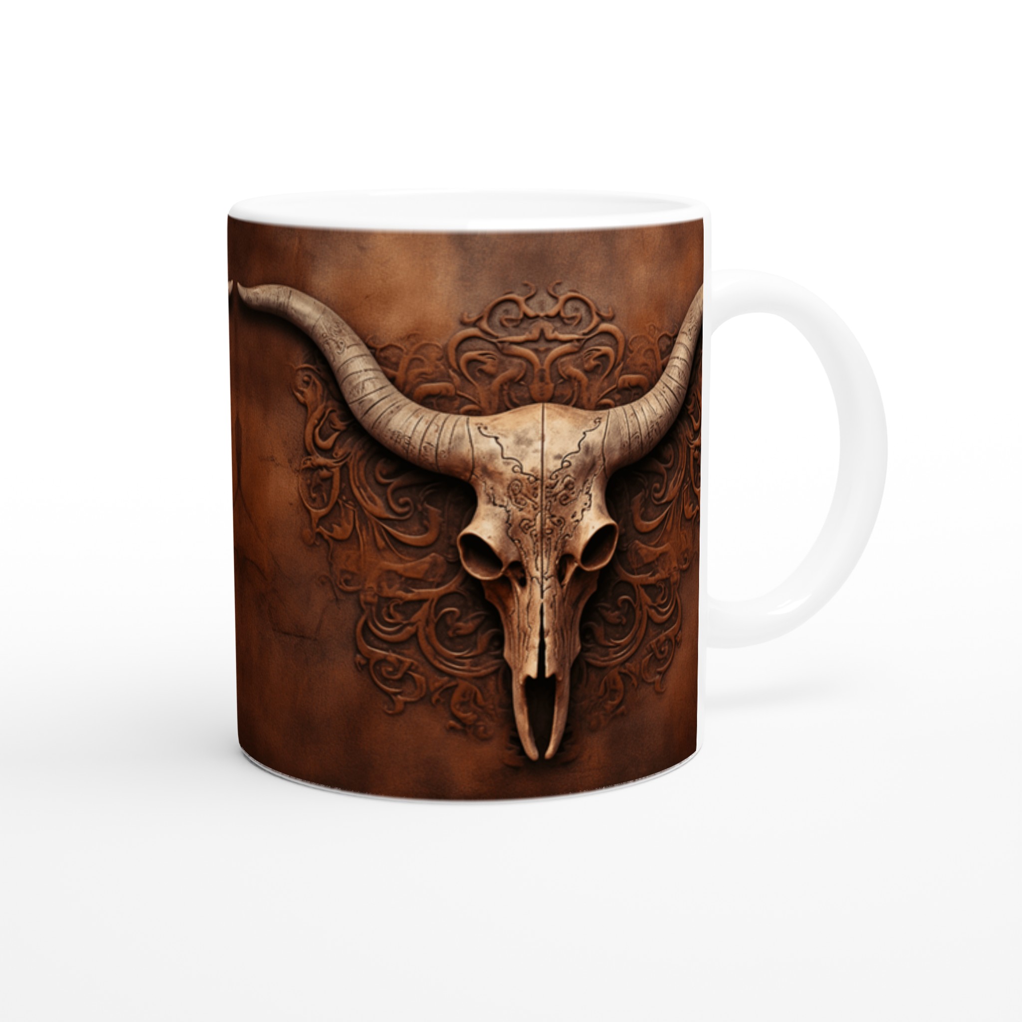 Western Skalle Keramikmugg – Rustik Charm i Valfri Färg, 11oz 9 7af765a2-b1e2-4c1f-ad31-25af7f2cb63b