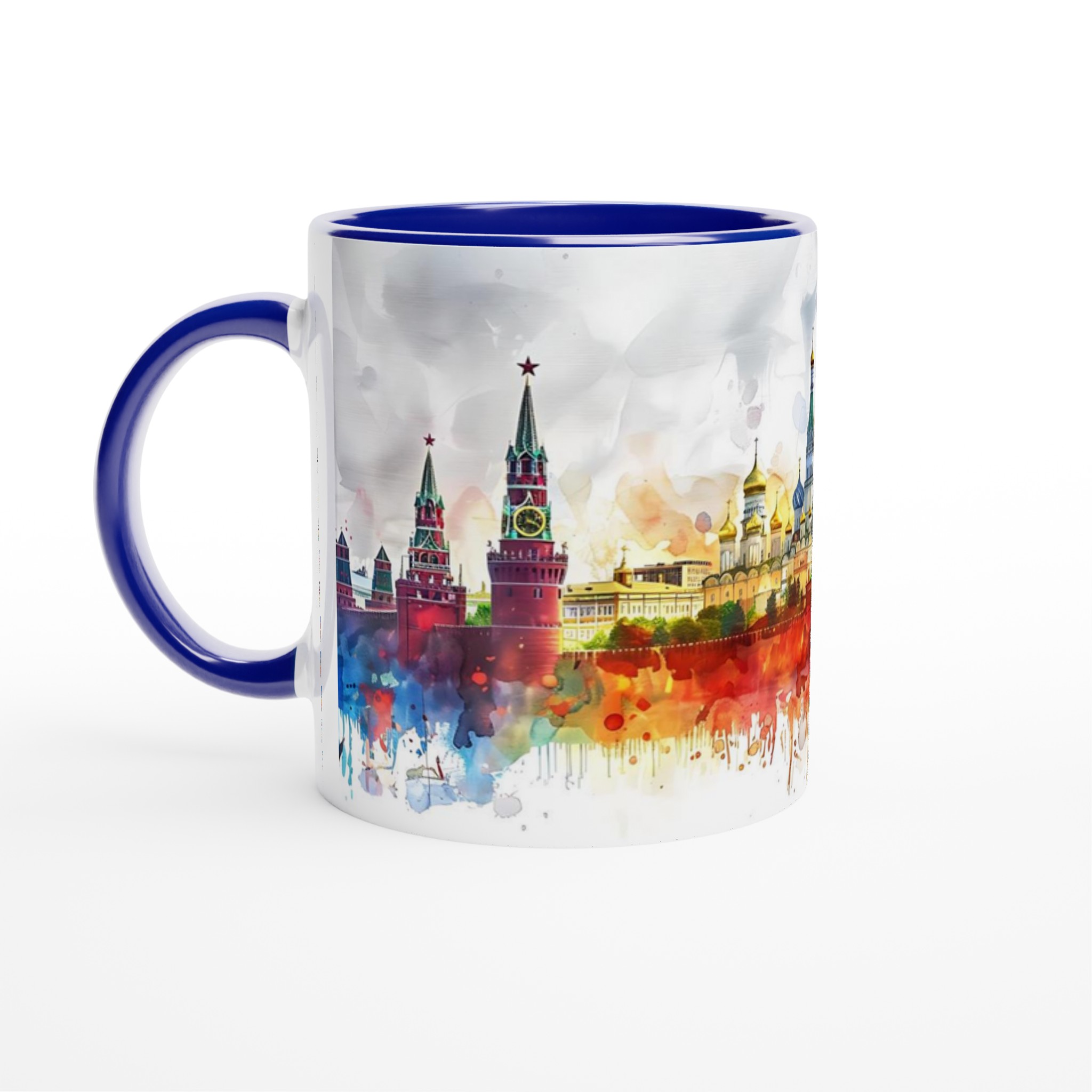 Konstnärlig Moskva Akvarellmugg – 11oz Keramisk Mugg med Livfullt Kremlmotiv 4 7b41e305-6e47-4c4a-b507-aba4c4627c80