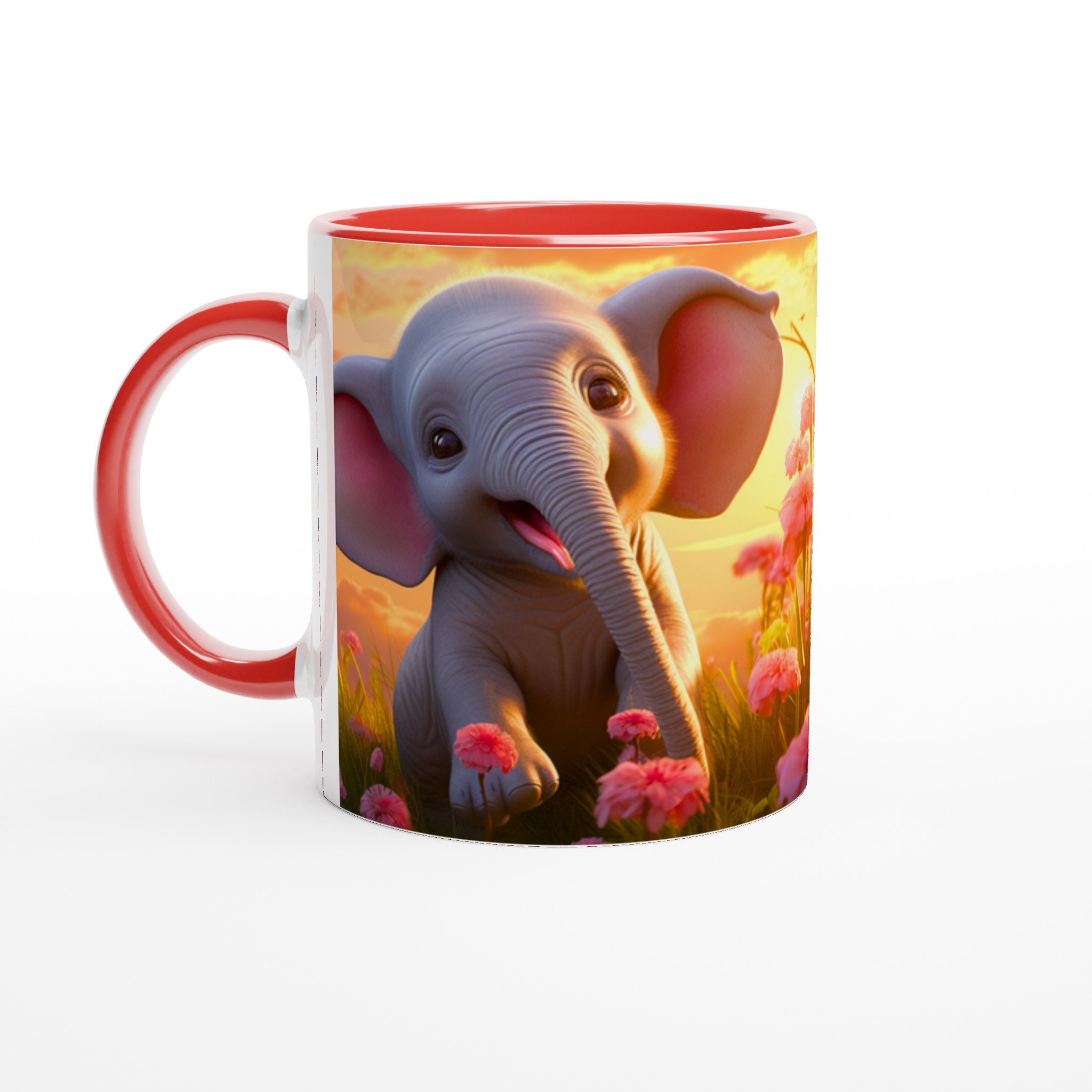 Charmig Baby Elefantmugg – Lekfull Design i Keramik för Kaffe och Te 2 7b7387c8-d95f-4ca8-9579-dc754d45f382