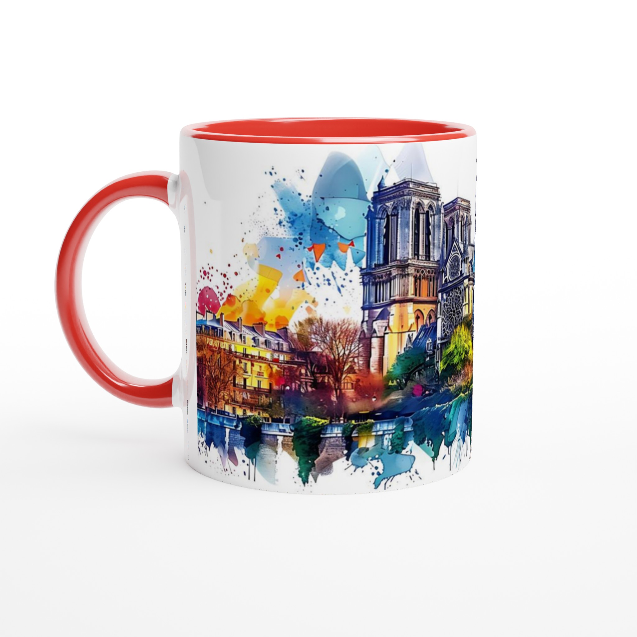Färgsprakande Notre Dame Mugg – Akvarell Konstverk för Kaffeälskaren i 7 Nyanser 2 7bc56352-1b50-4436-a902-8f4860fe53ba