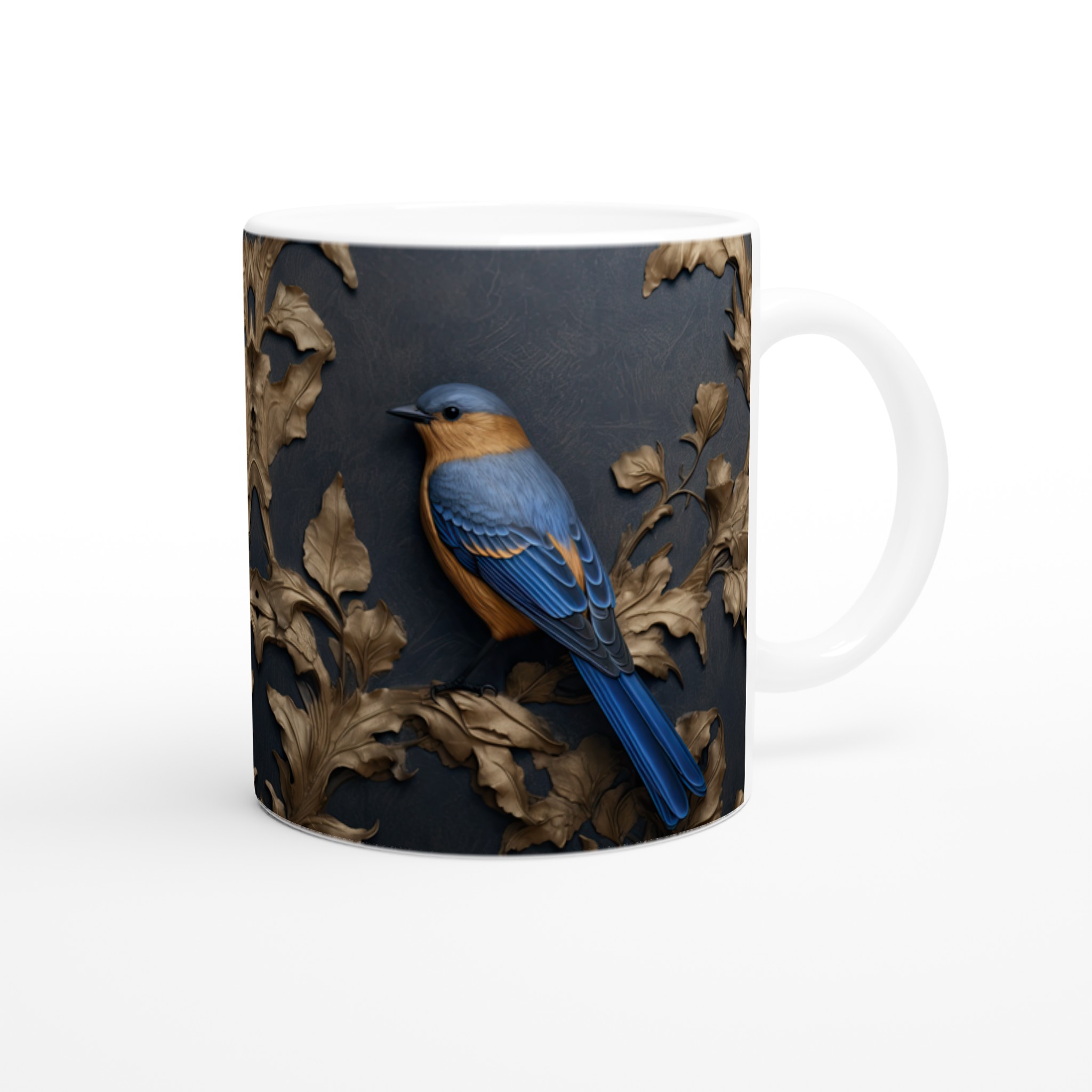 Elegant Blåfågel Keramikmugg - Lyxig Barockstil Kaffekopp i 7 Färger 9 7bcc7b63-af70-431c-af42-dfd41af8f9e7