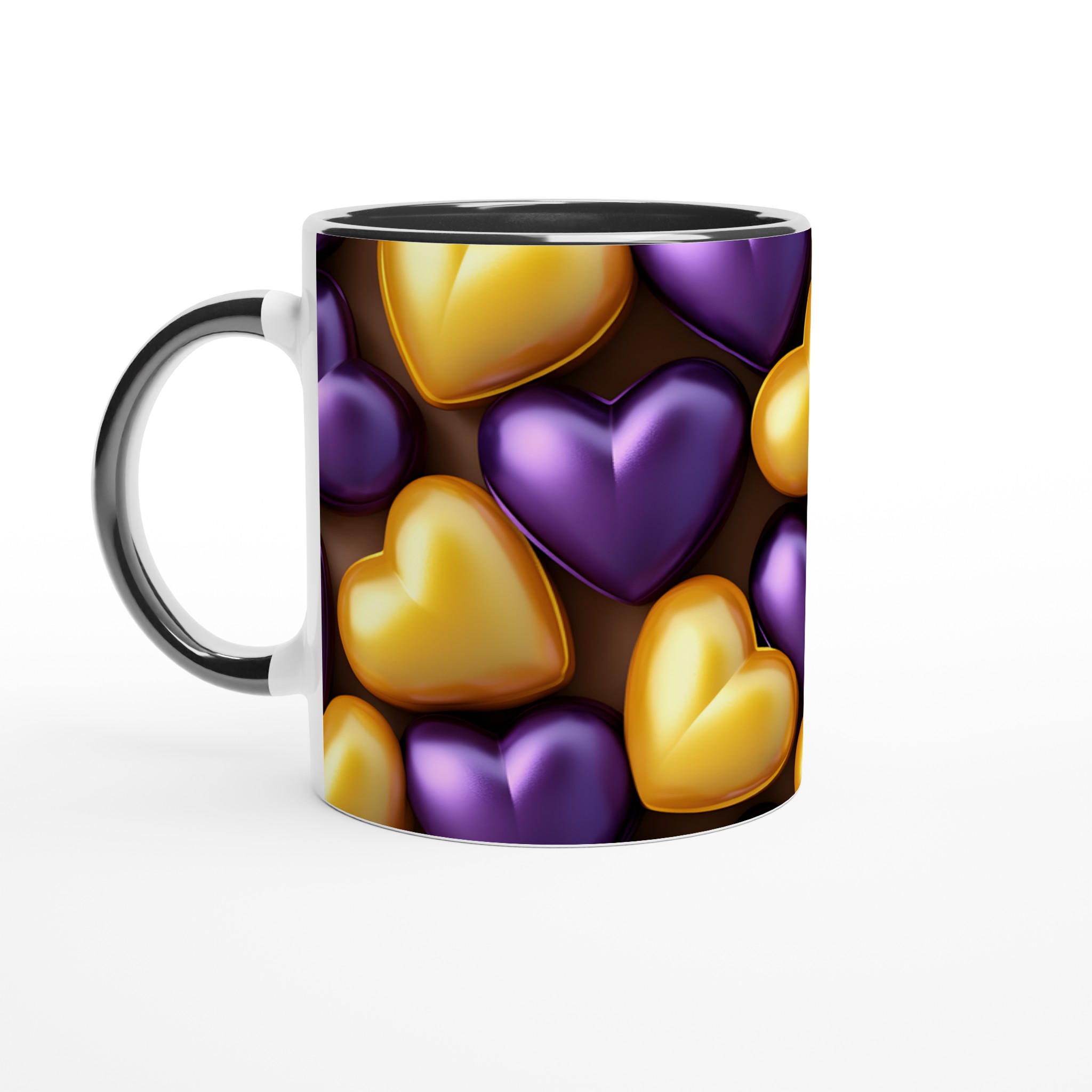 Kärlek i Guld & Lila: Premium Keramikmugg - 11oz, Välj Din Favoritfärg! 7 7bdc2d6f-0e3c-471e-afe3-13dd7e17b7d7