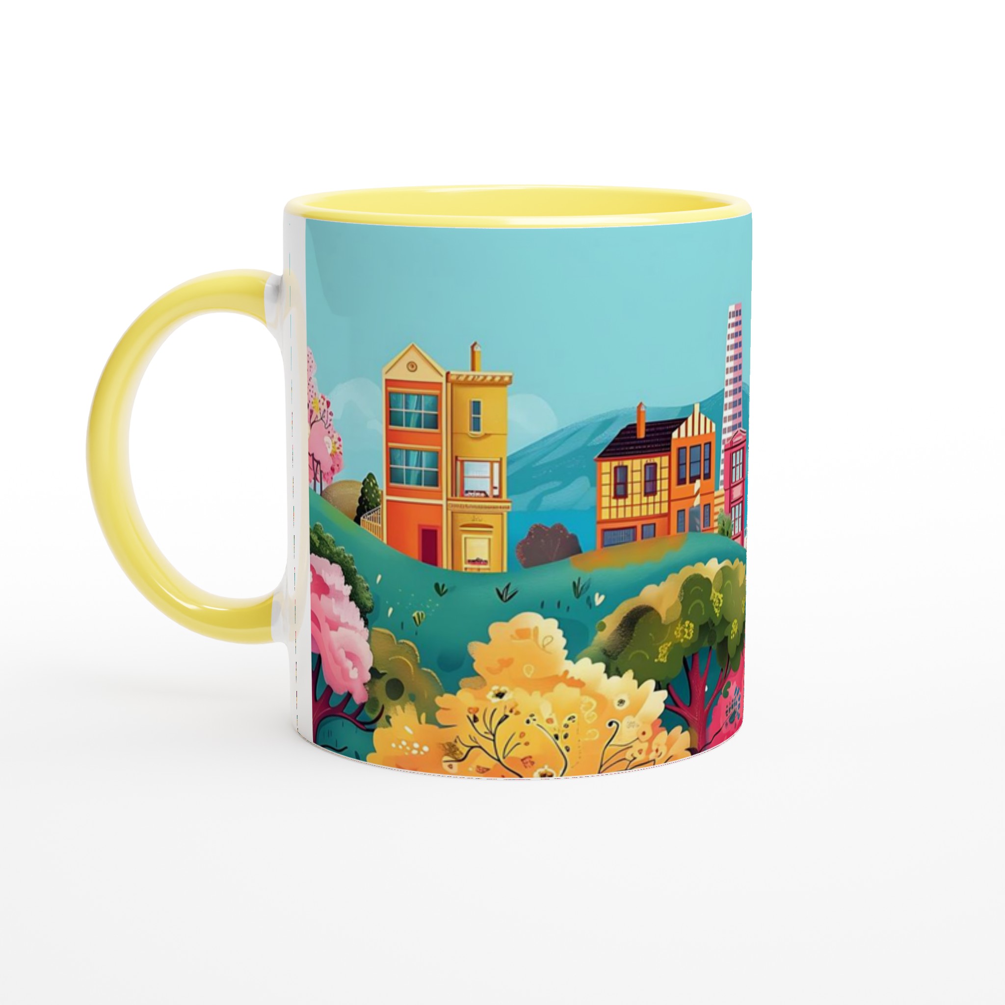San Francisco Charm Mugg – Färgstark Keramikmugg med Stadssiluett och Lekfull Design, Välj din favoritfärg! 5 7c2afe70-64d1-4154-b17f-7c5d3a341c88