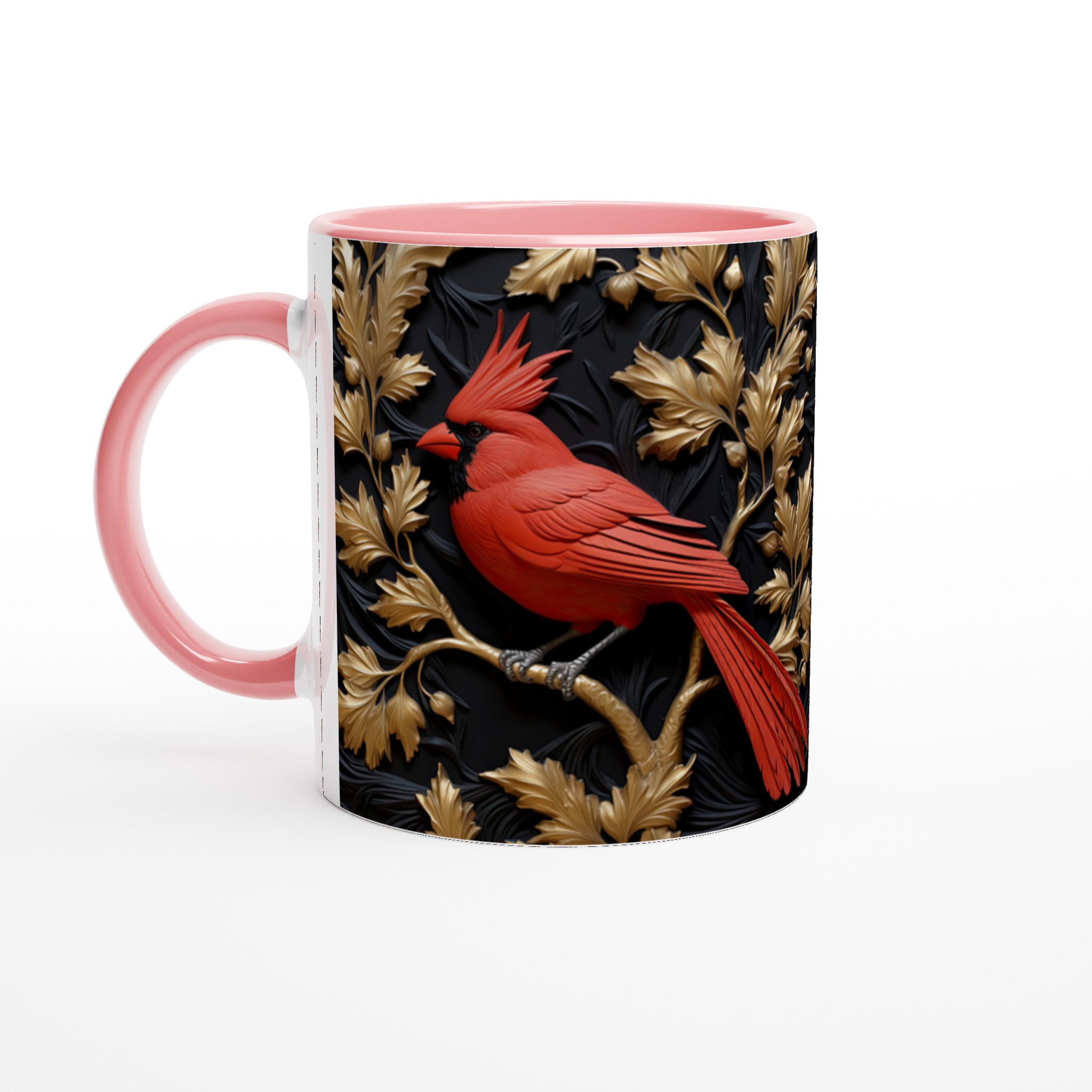 Elegant Vit 11oz Keramisk Mugg med Klassisk Rödhakad Domherredesign i Sju Färgval 6 7cf97cf8-44bf-4ee1-a03b-dd7504386d17
