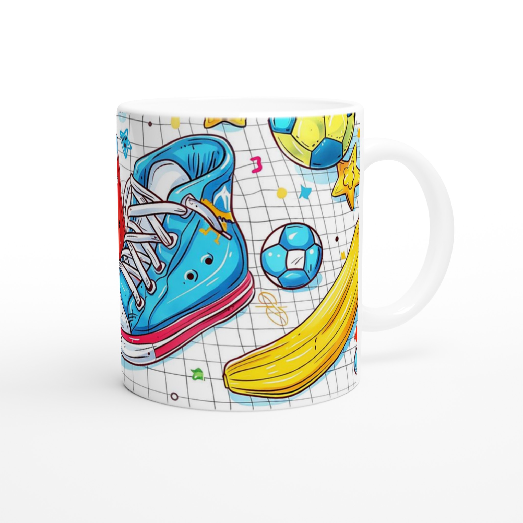 Retro Sporty Sneaker Mugg – Lycklig Barndomsnostalgi i Färg! 9 7cfae495-e907-40a6-89a4-686fc395e392