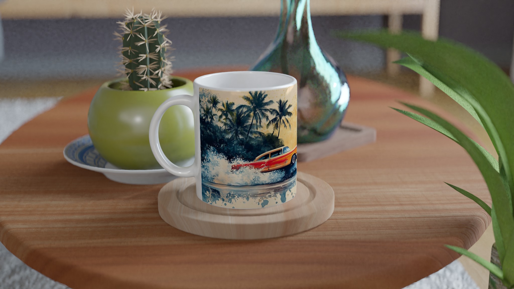 Retro Surfari – 11oz Keramikmugg i din valfria färgpalett 9 7d24ba13-a4f7-404b-815a-16e729b40410