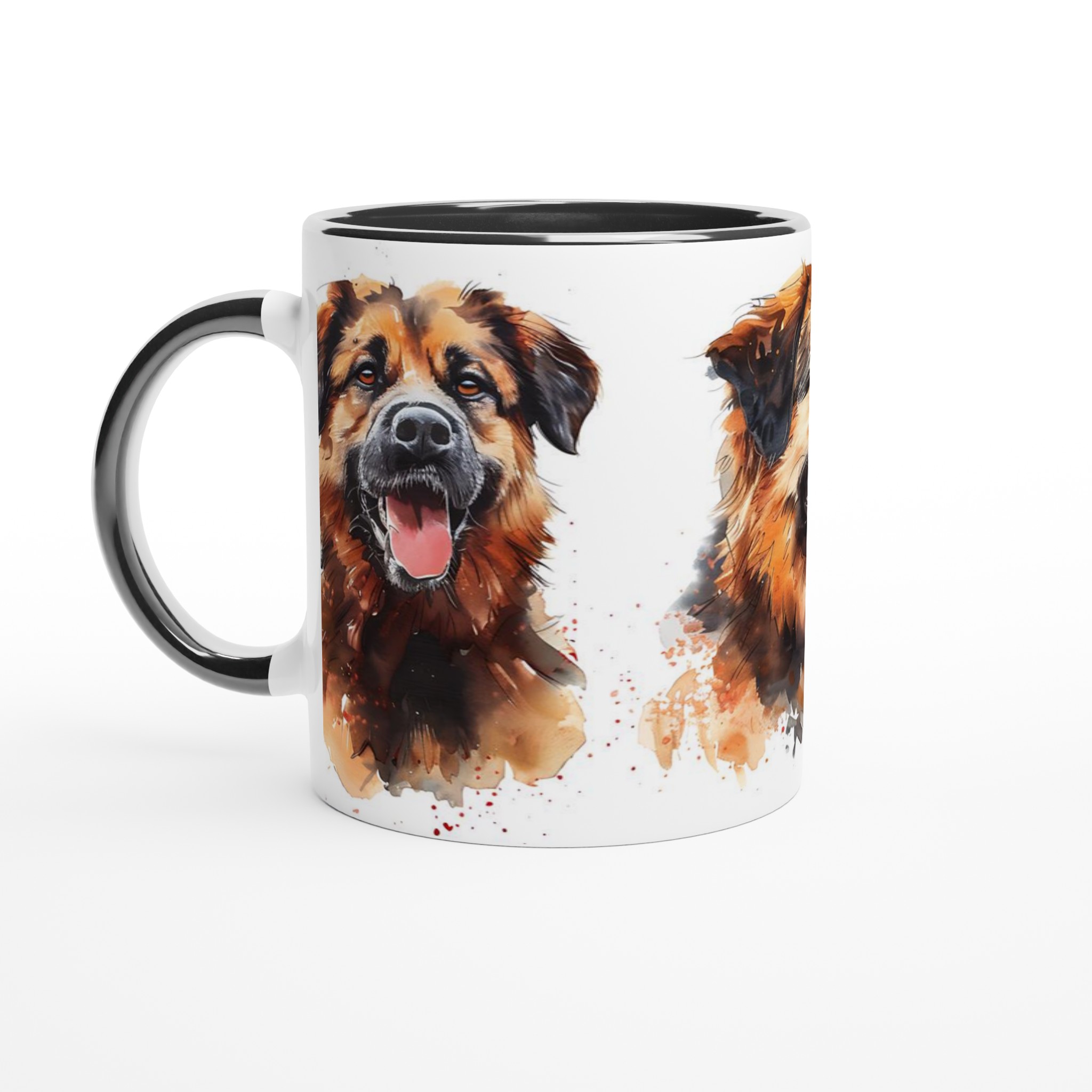 Vår Vattenskyddade Keramikmugg - Med Tre Målningar av en Glad Hund, Perfekt för Hundälskare, Välj Din Favoritfärg! 2 7d5403ec-c9f1-486f-ad61-28e6aab53ddd
